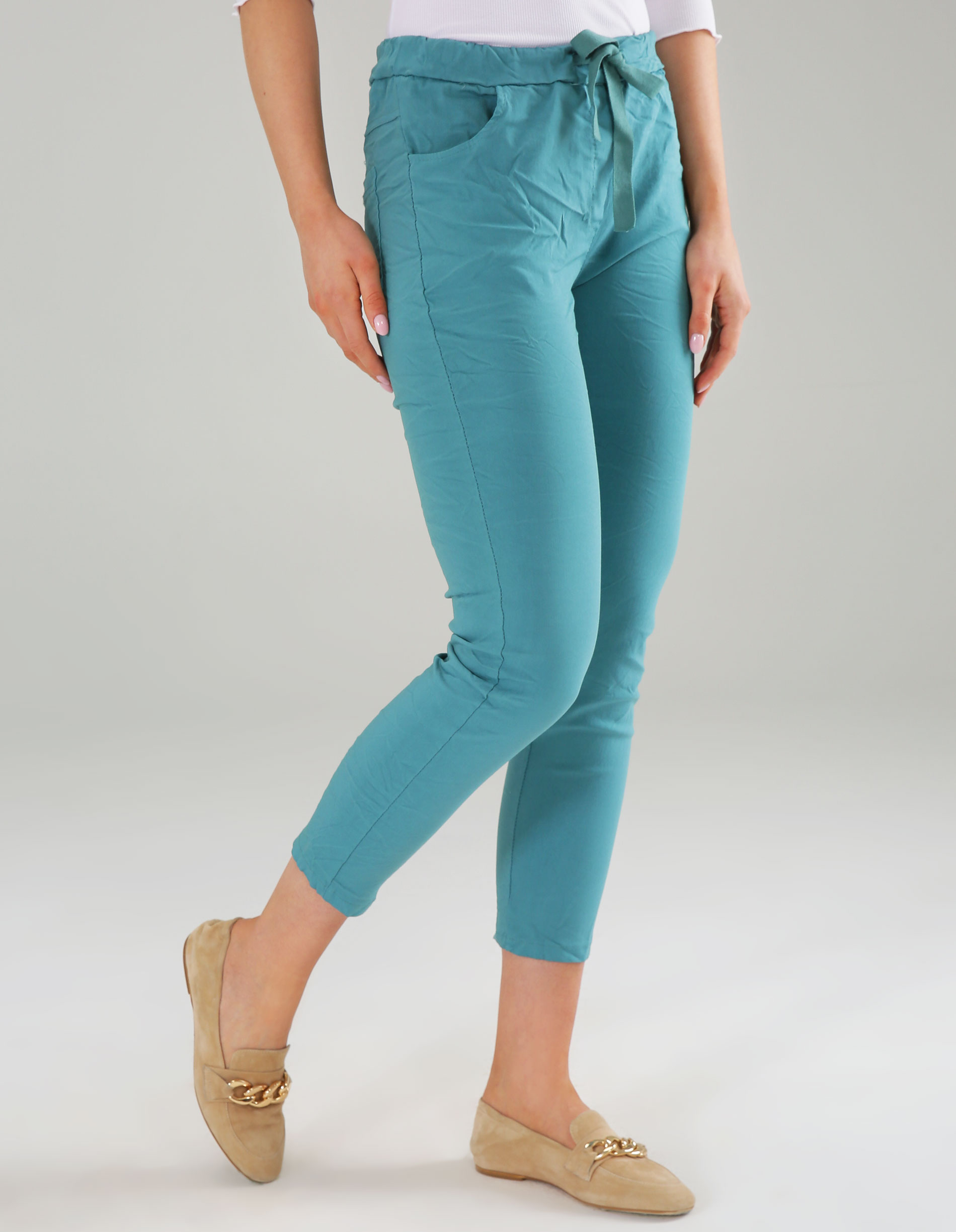 ZIELONE SPODNIE 205-50060 LAGO