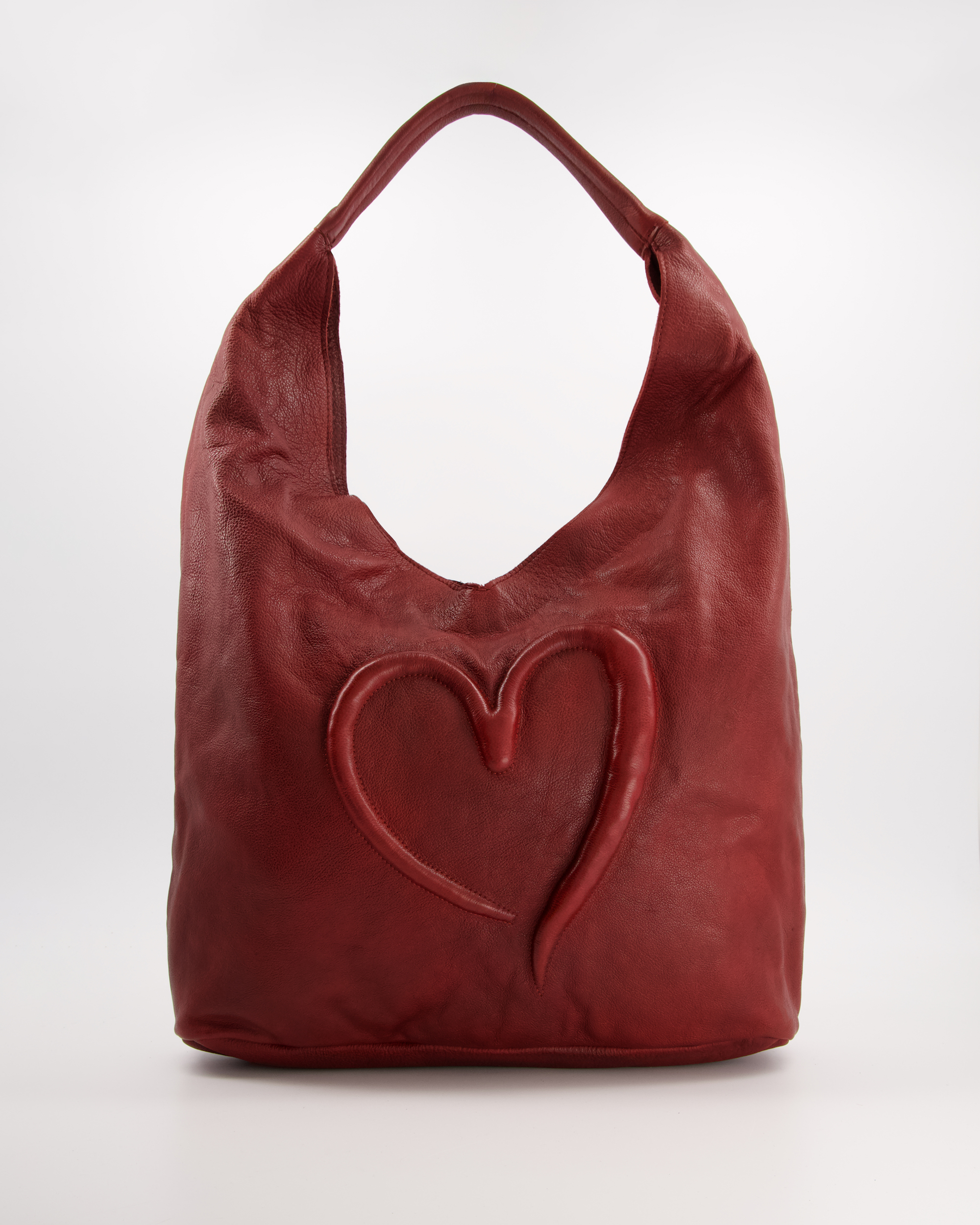 CZERWONA SHOPPERKA ZE SKÓRY NATURALNEJ