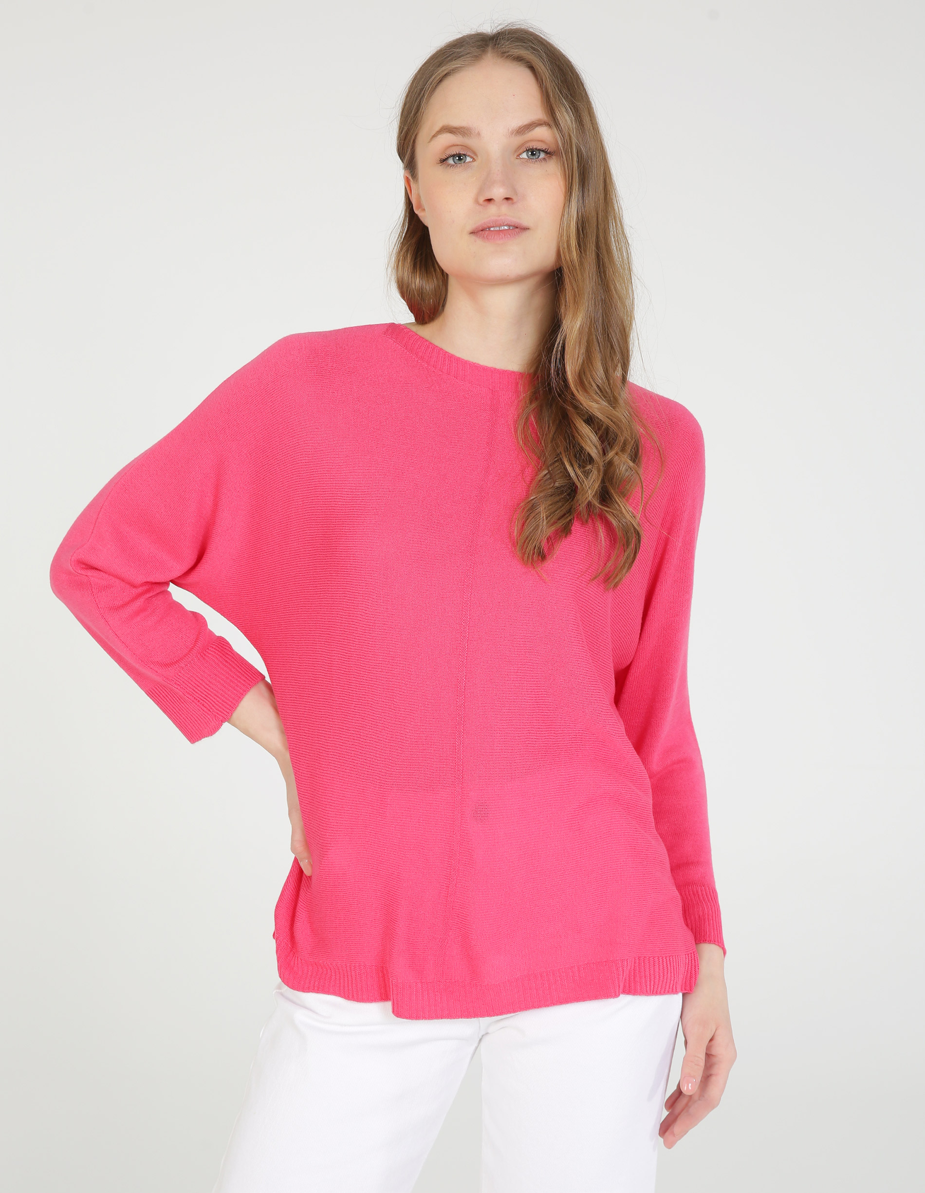 GŁADKI SWETER 82153 FRAGOLA