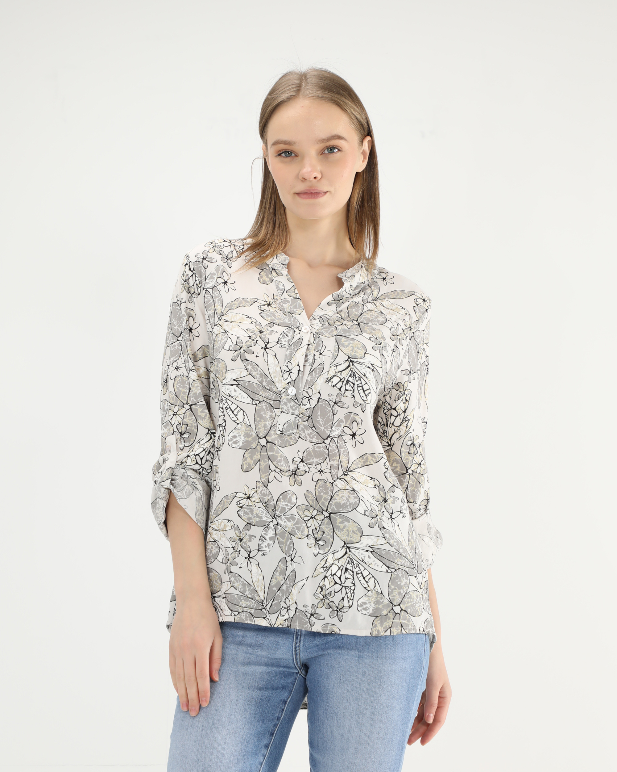 Koszula z mieniącym nadrukiem