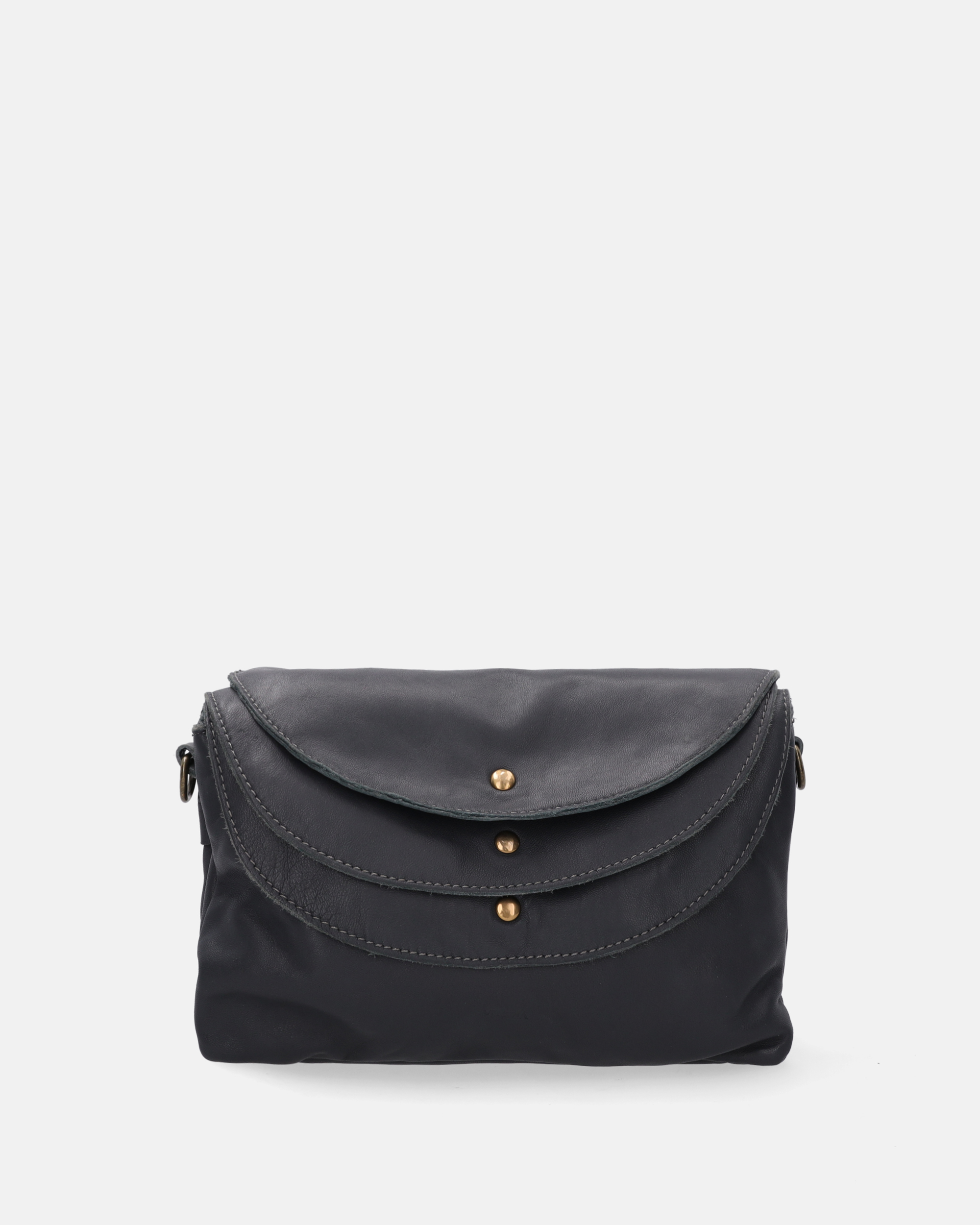 SZARA LISTNOSZKA ZE SKÓRY NATURALNEJ