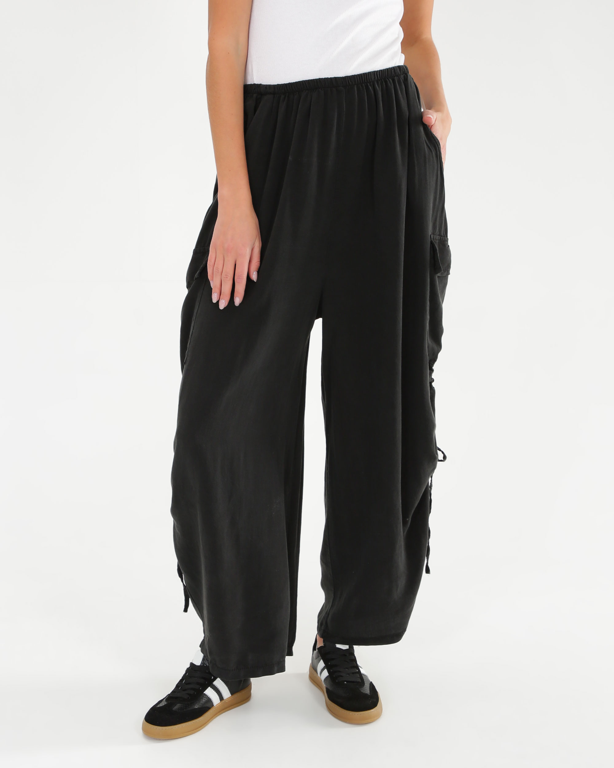 Spodnie bojówki z wiskozy