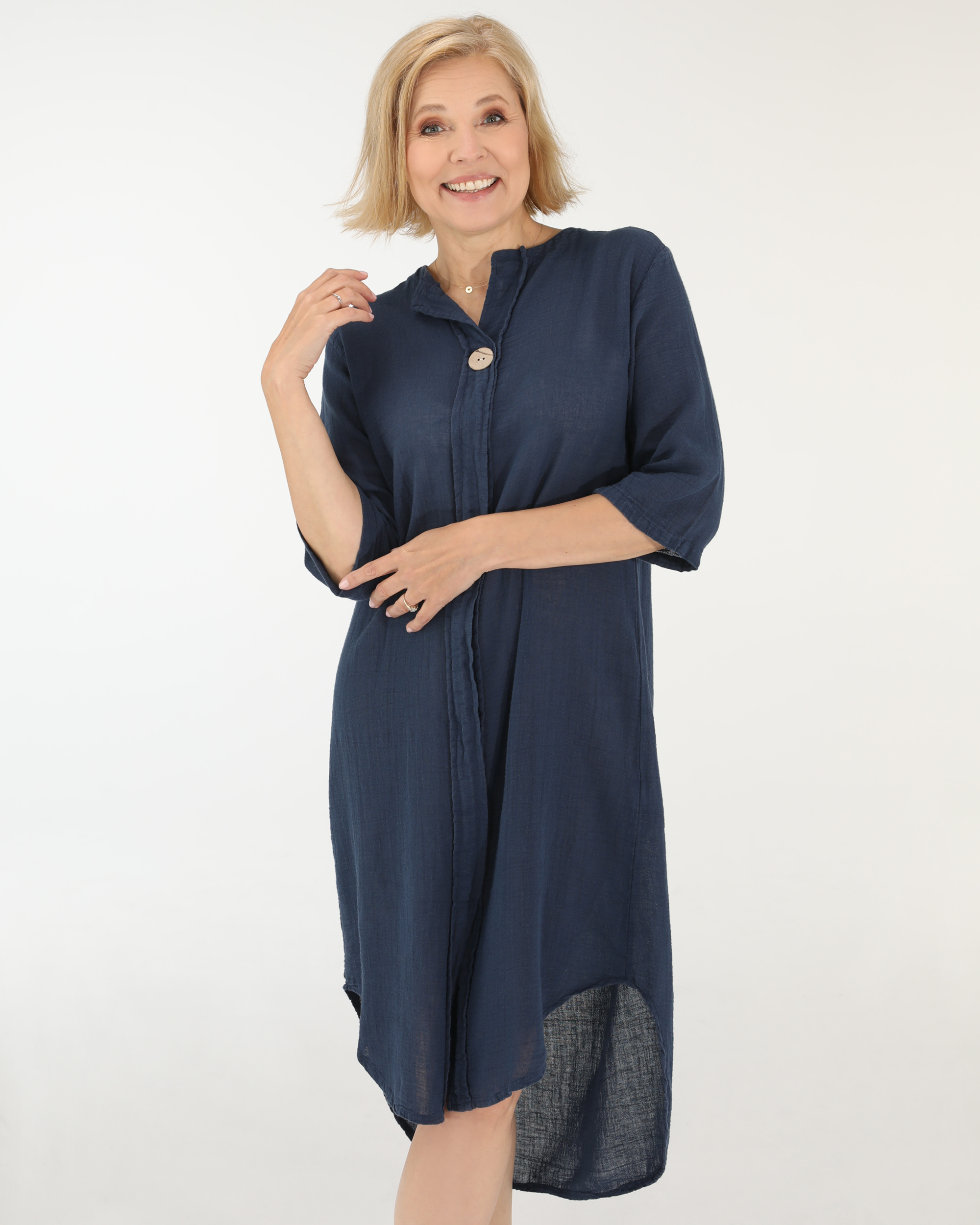 LNIANA SUKIENKA MIDI 246-33889 BLU SC