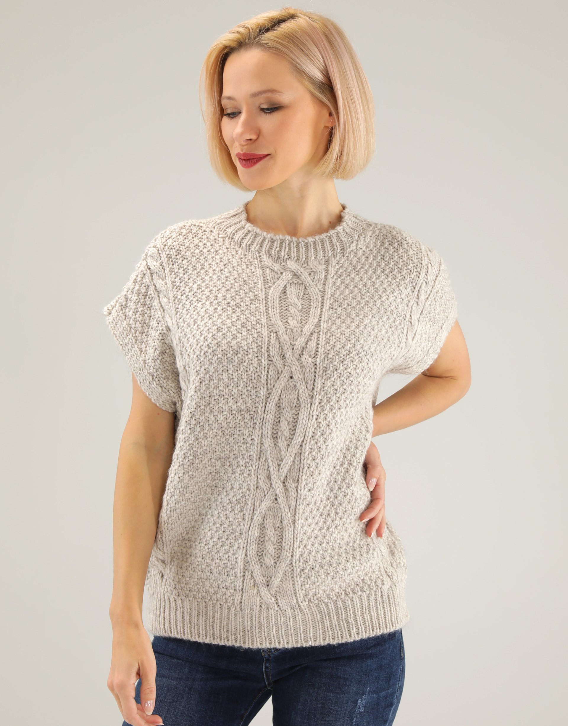 Kamizelka z dzianiny