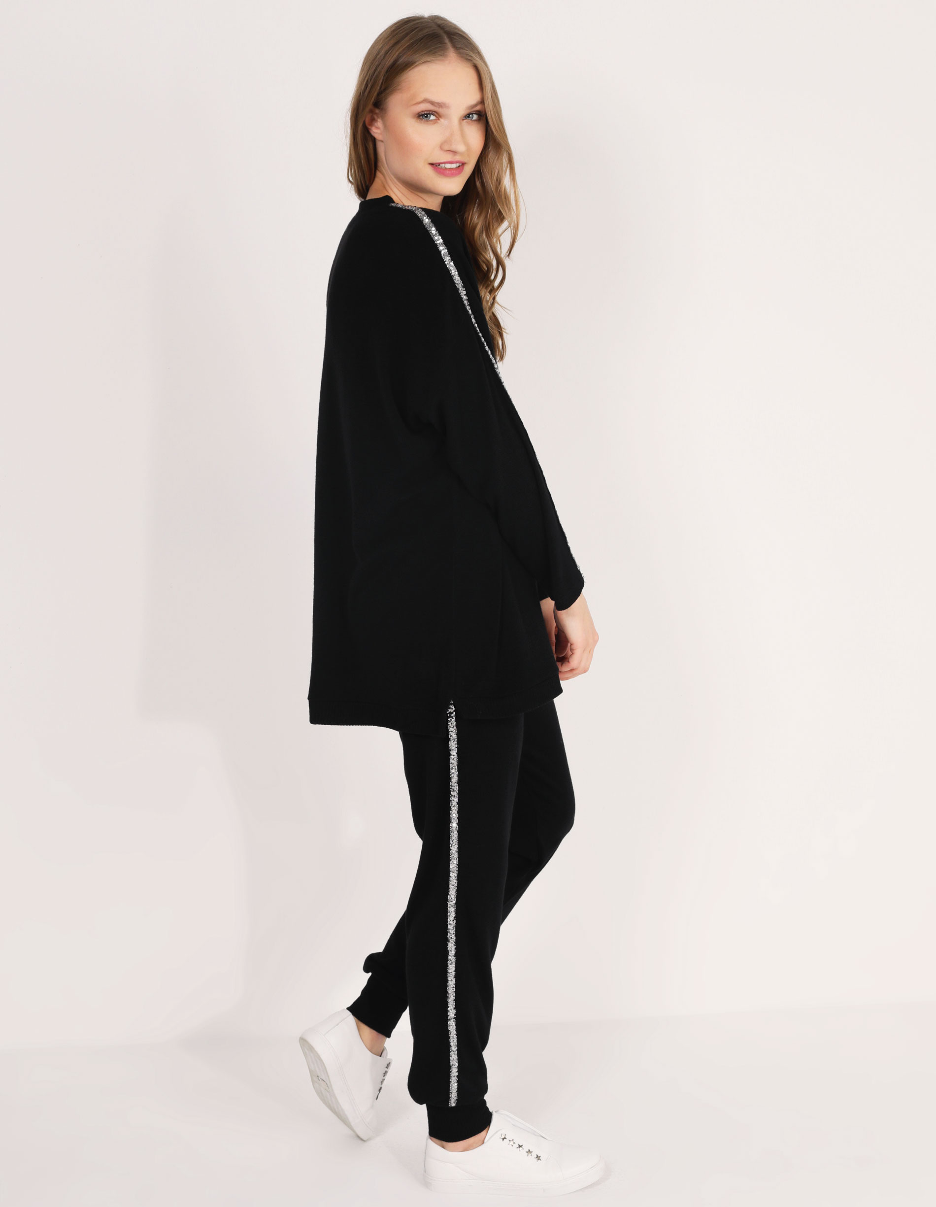 SWETER Z LAMPASAMI 214-69528 NERO