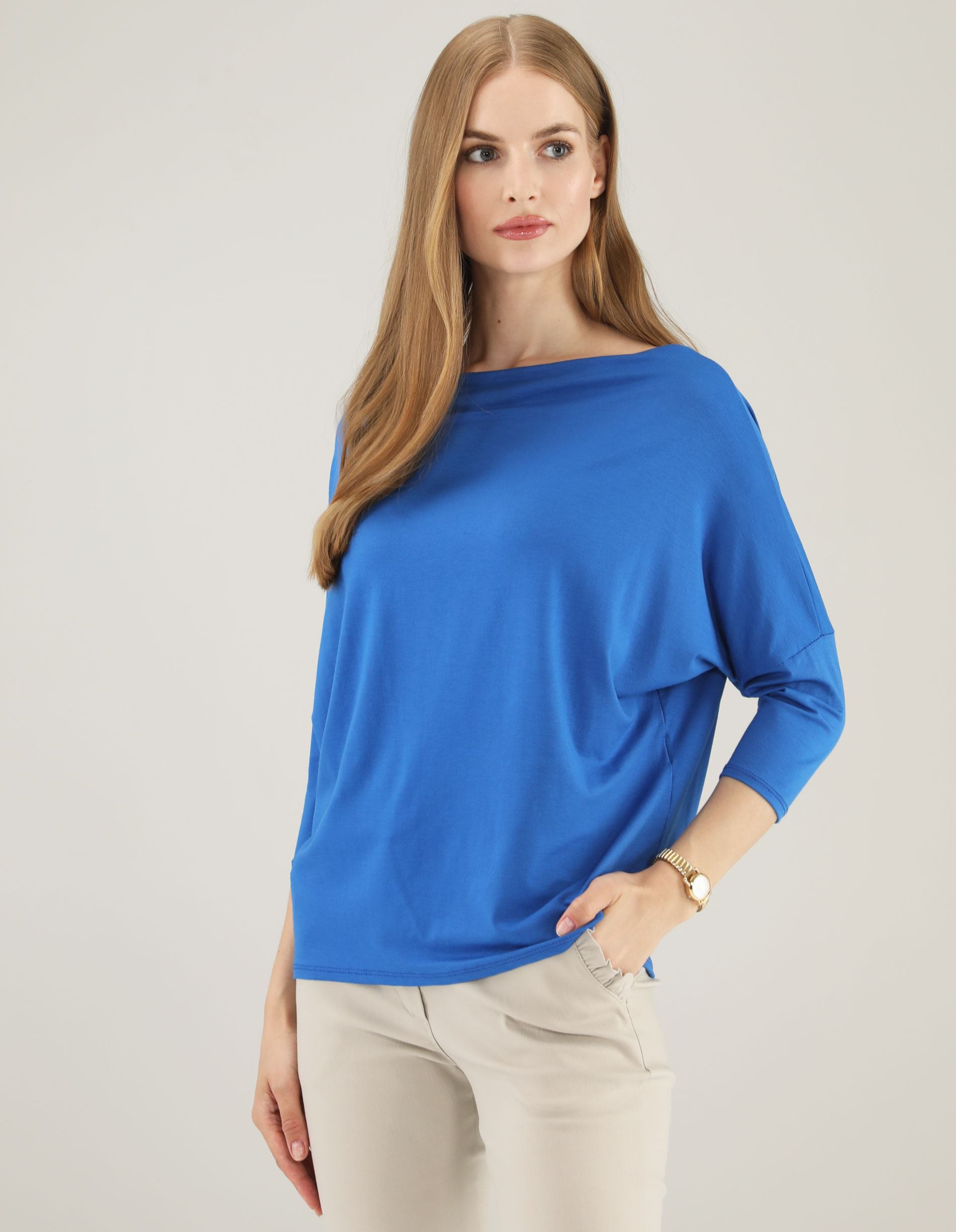 NIEBIESKA BLUZKA NIETOPERZ 53-220 ROYAL