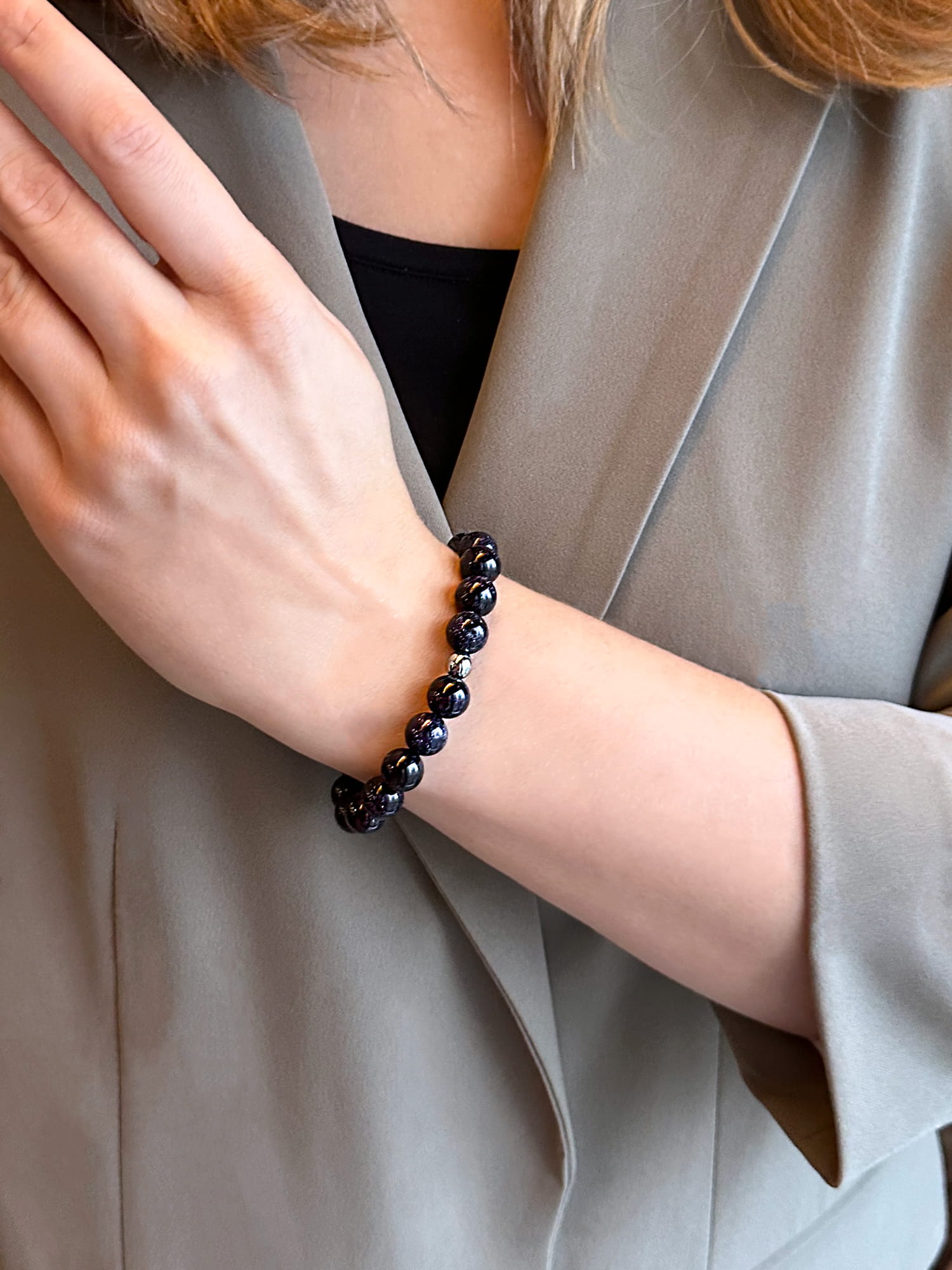 Bransoletka Noc Kairu i Hematyt