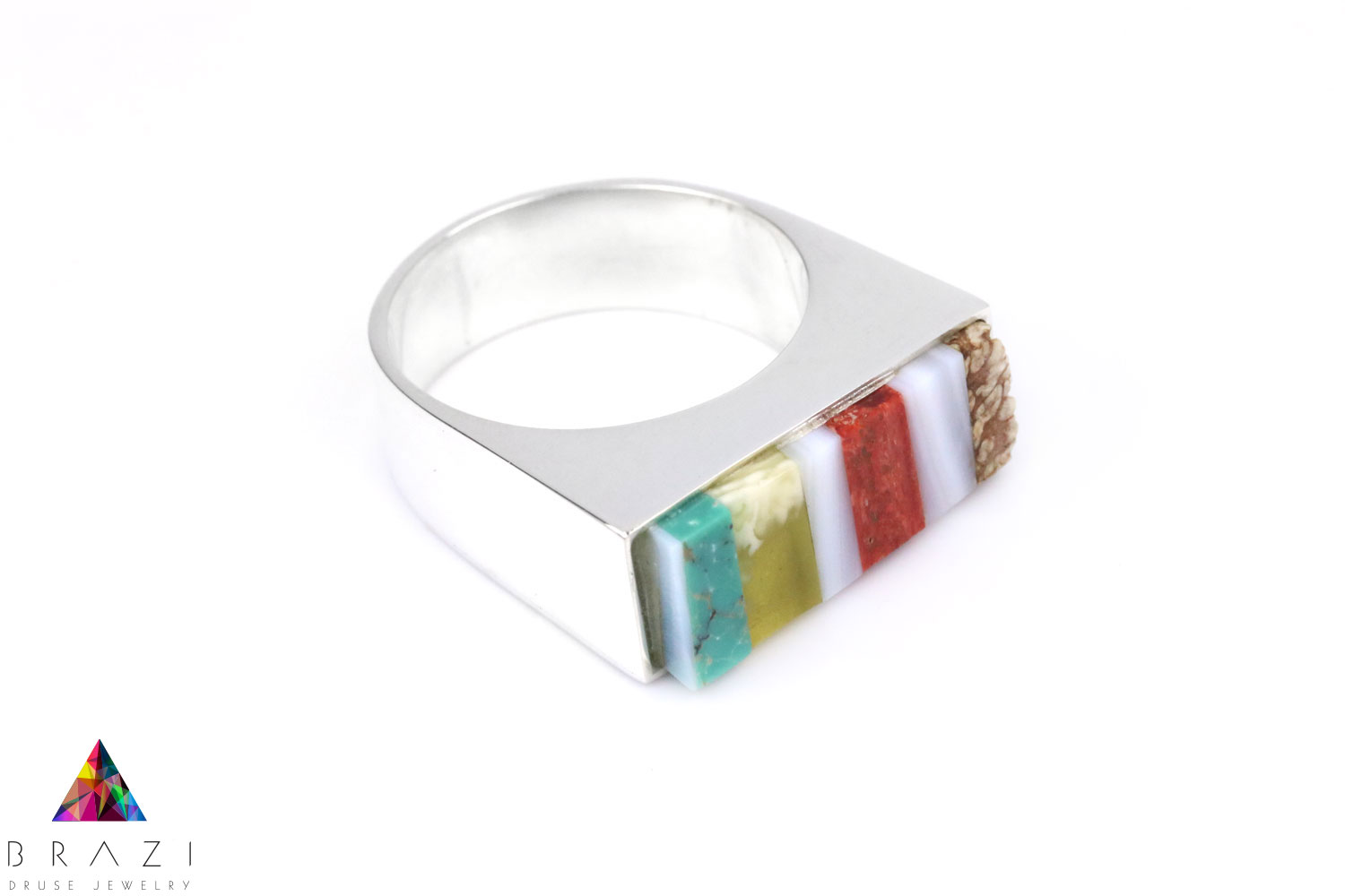 Pierścionek Mix srebro rozmiar 20