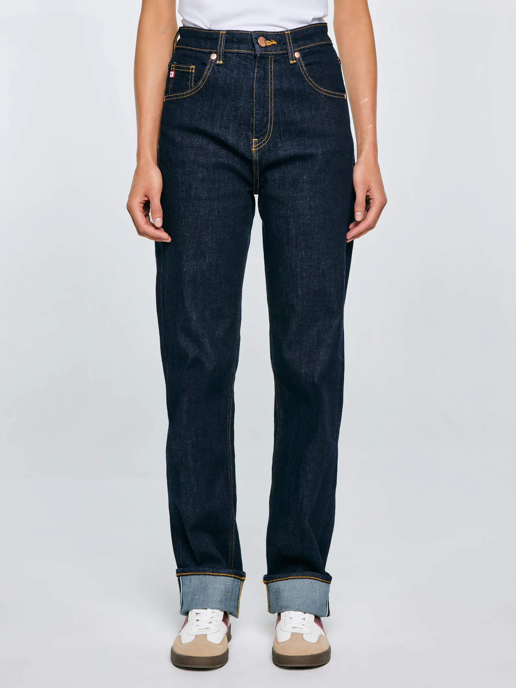 Jeansy damskie granatowe Avril 799