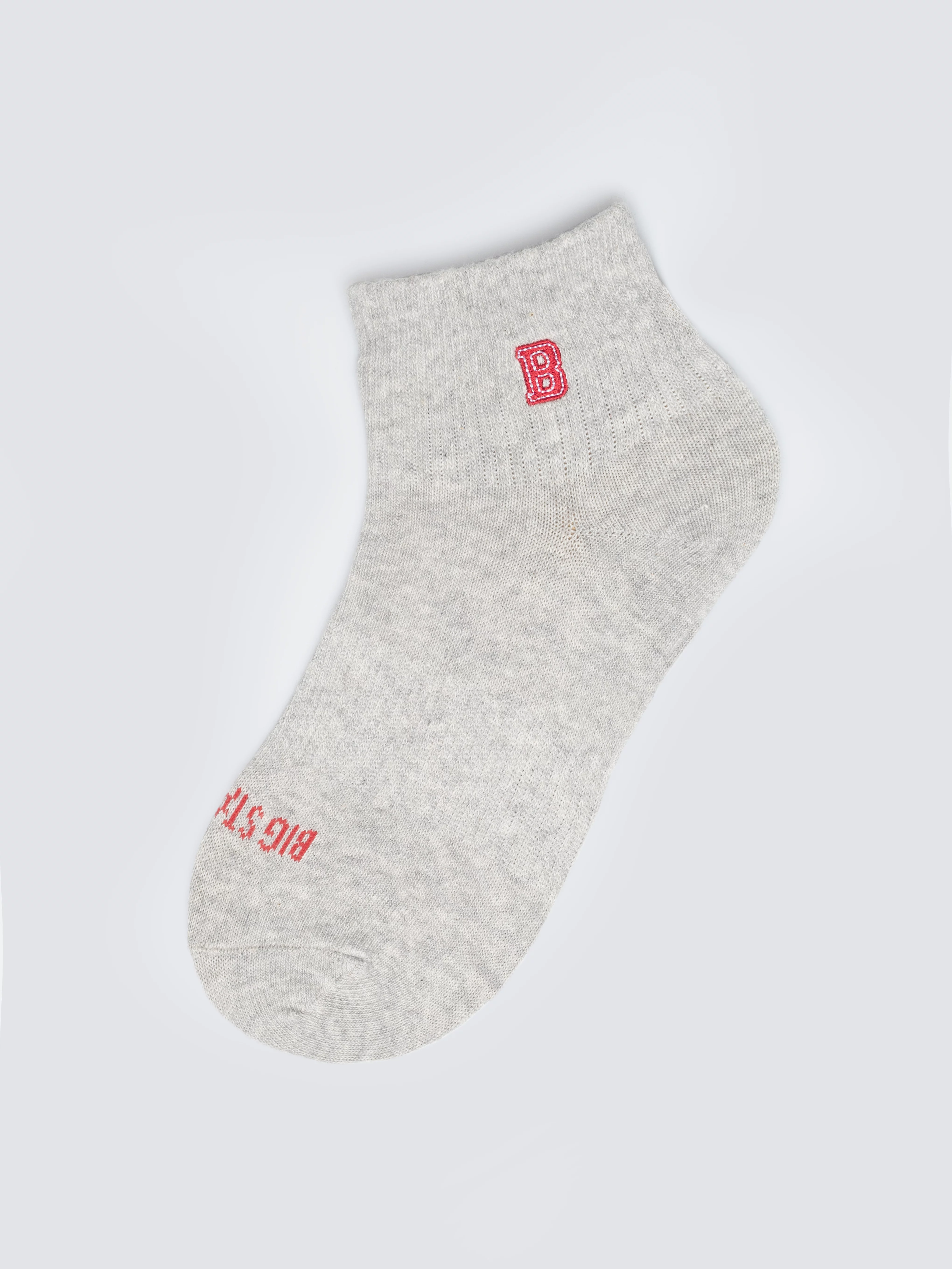 Stopki chłopięce z haftem szare Leos 902