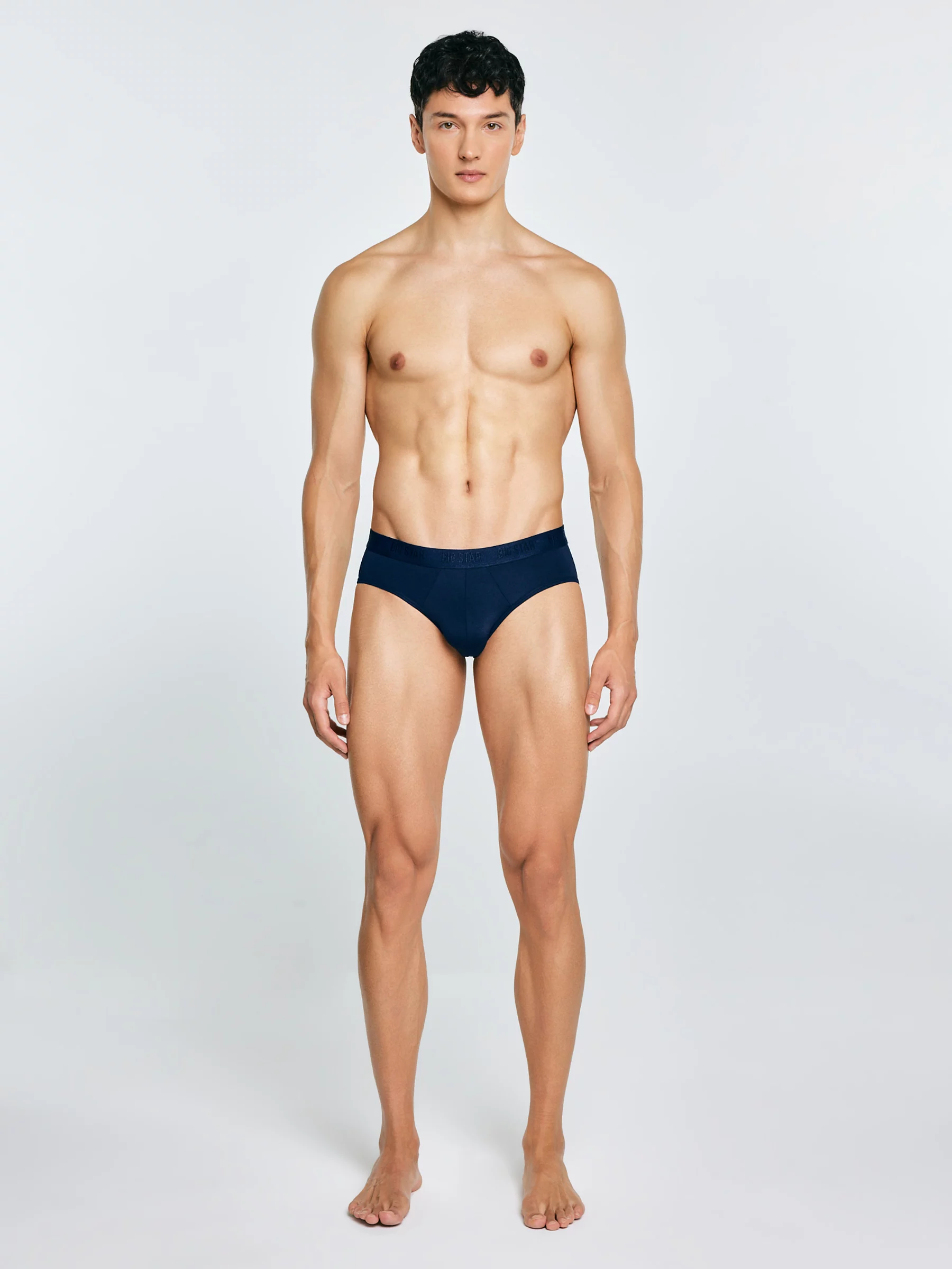 Slipy męskie z mikrofibry stay dry granatowe Gimili 403