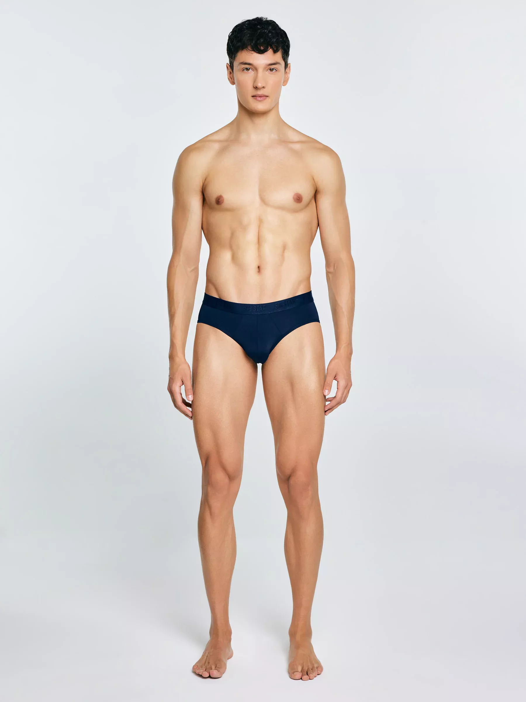 Slipy męskie z mikrofibry stay dry granatowe Gimili 403