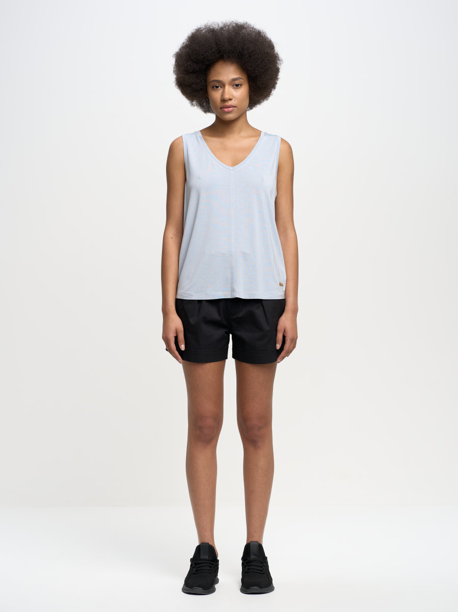 Koszulka damska na ramiączkach z wiskozy niebieska Pistima 400