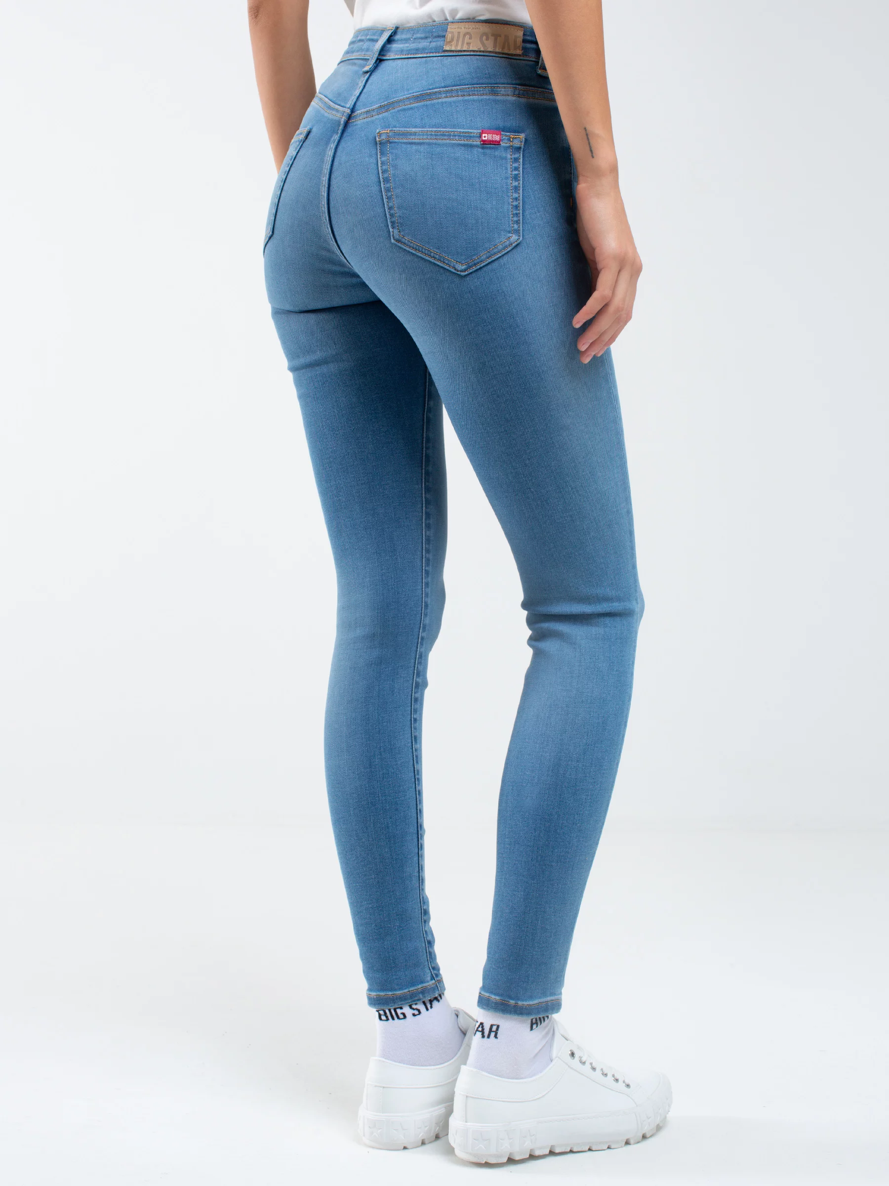 Jeansy damskie skinny niebieskie Adela 367