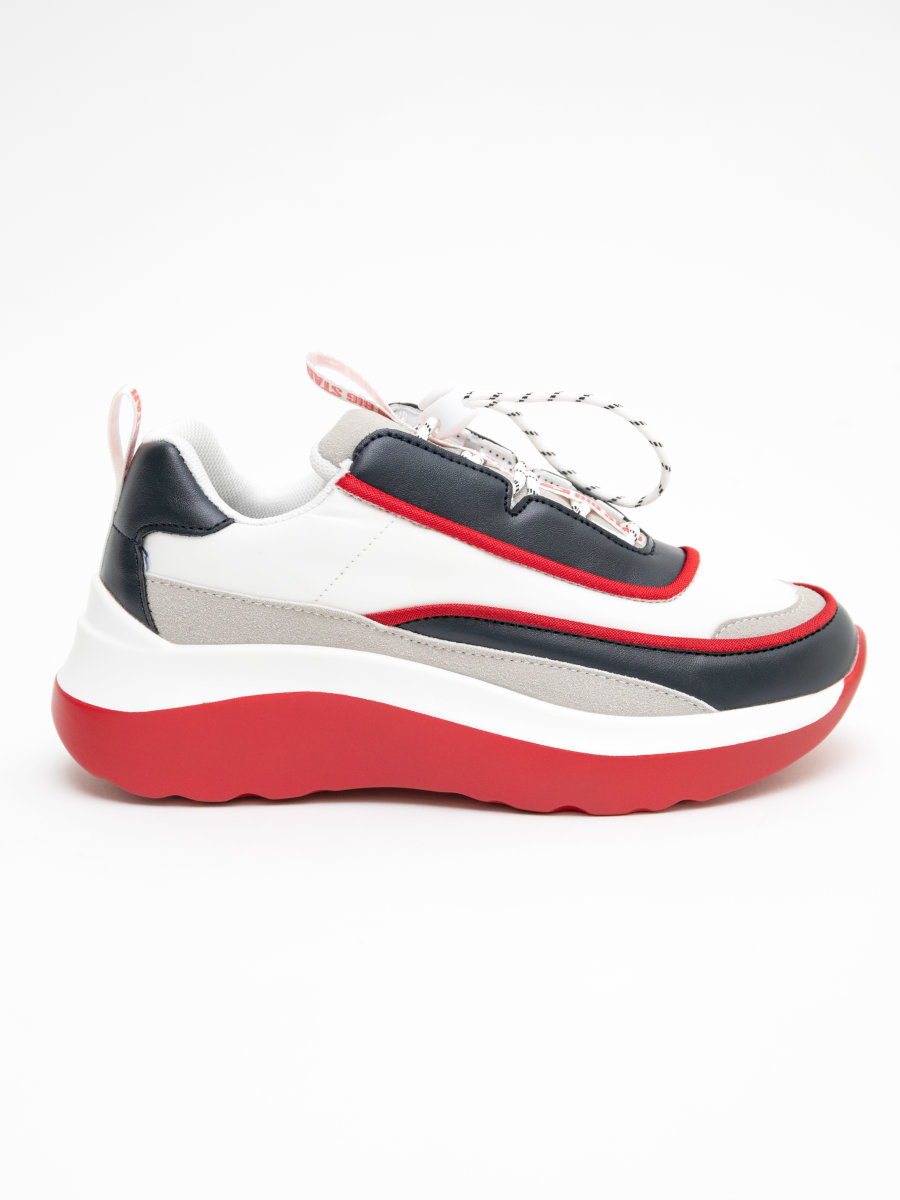 Sneakersy chłopięce z blokowym połączeniem kolorów JJ274A510 403