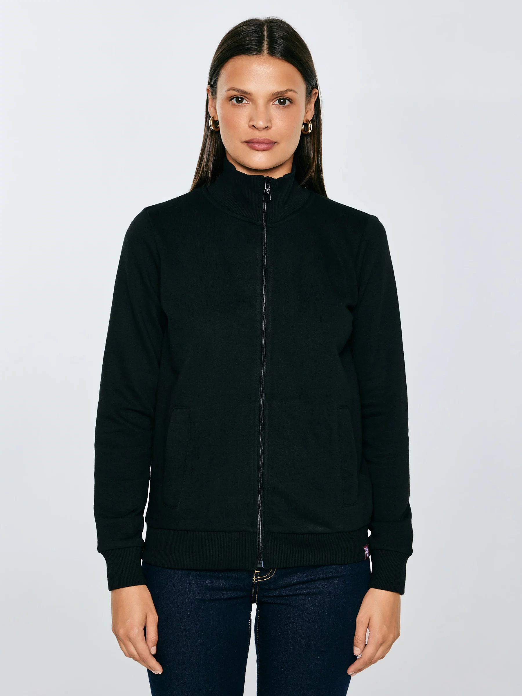 Bluza damska ze stójką czarna Chita 906