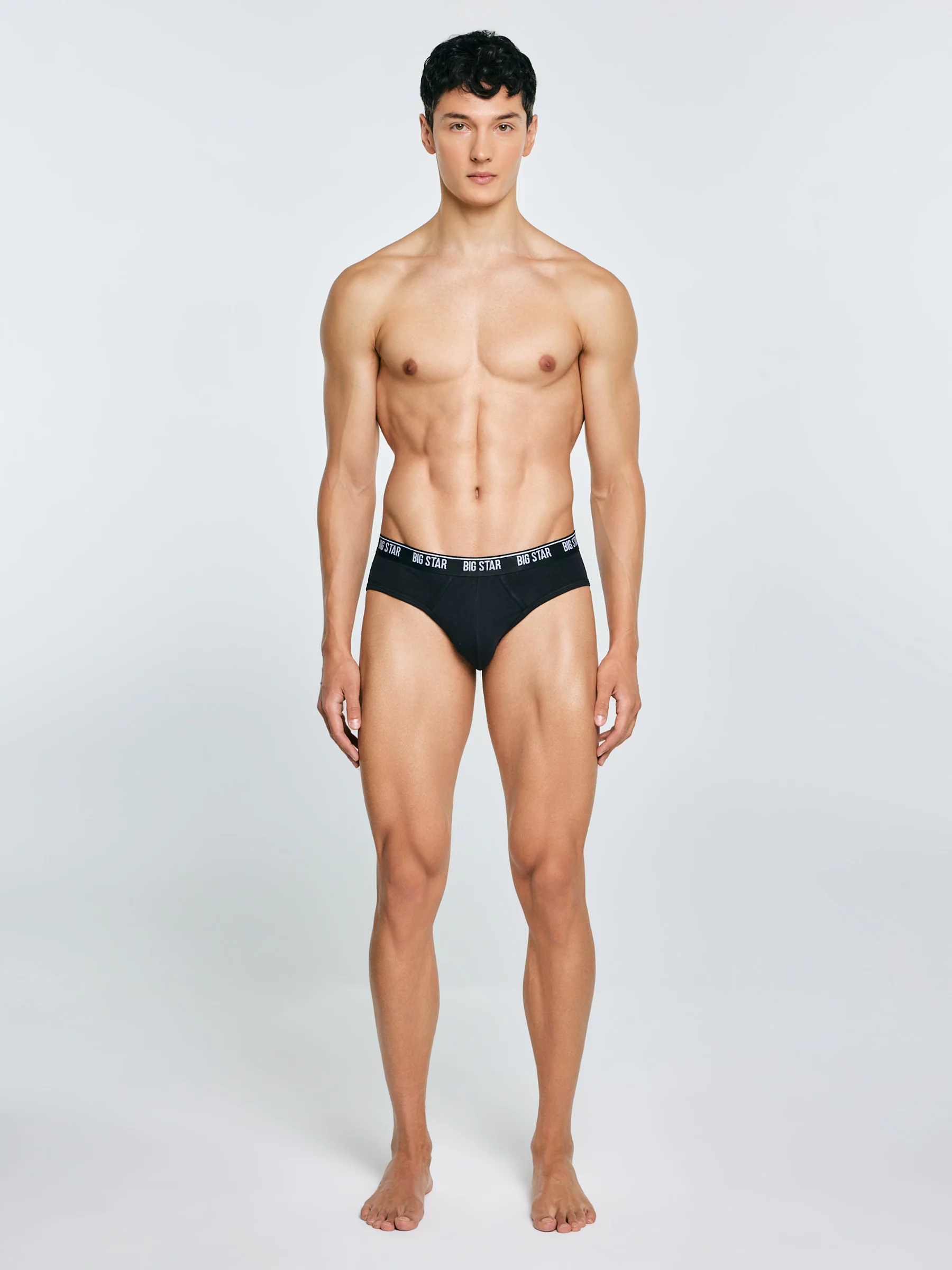 Slipy męskie bawełniane czarne Gandalf 906