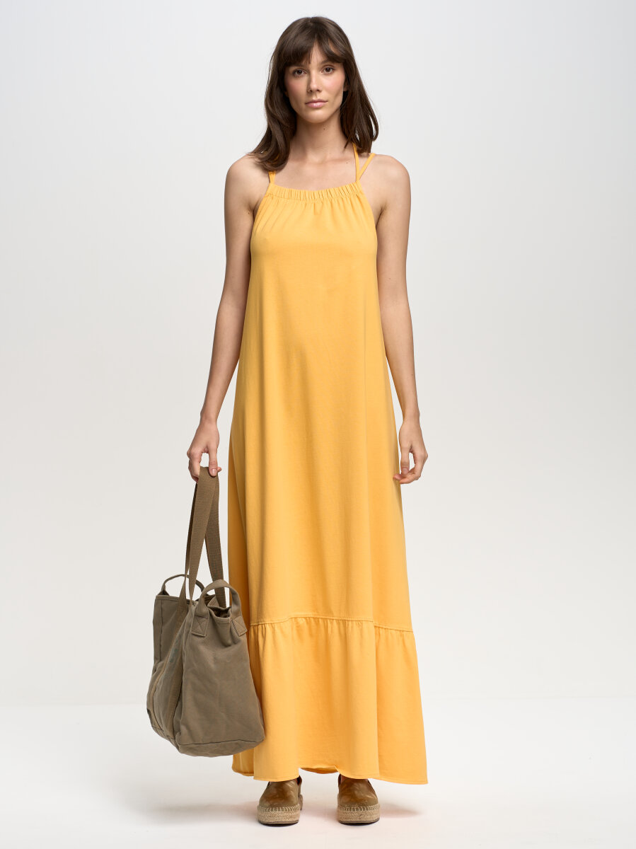 Sukienka damska maxi żółta Inesca 201