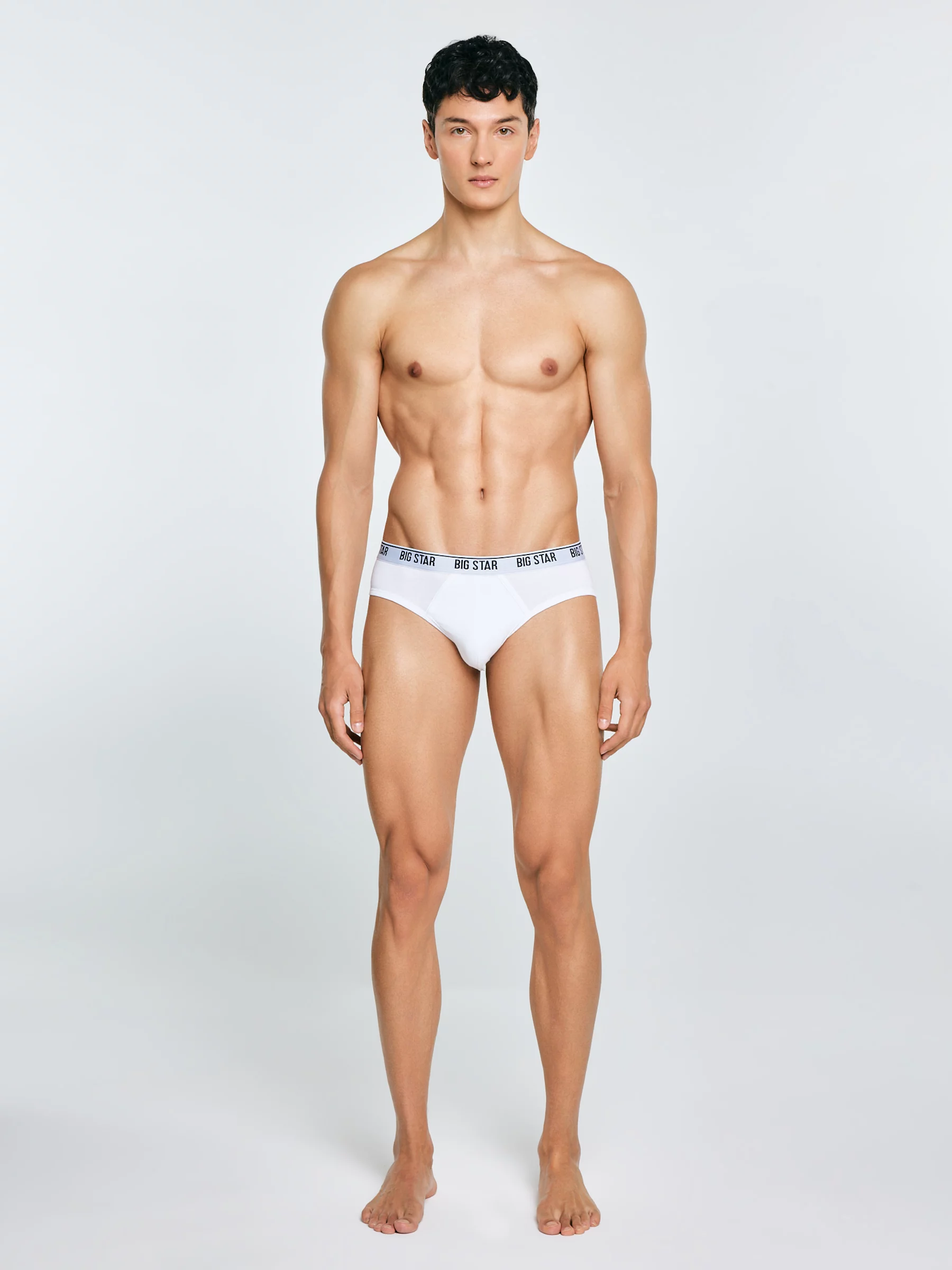 Slipy męskie bawełniane białe Gandalf 101