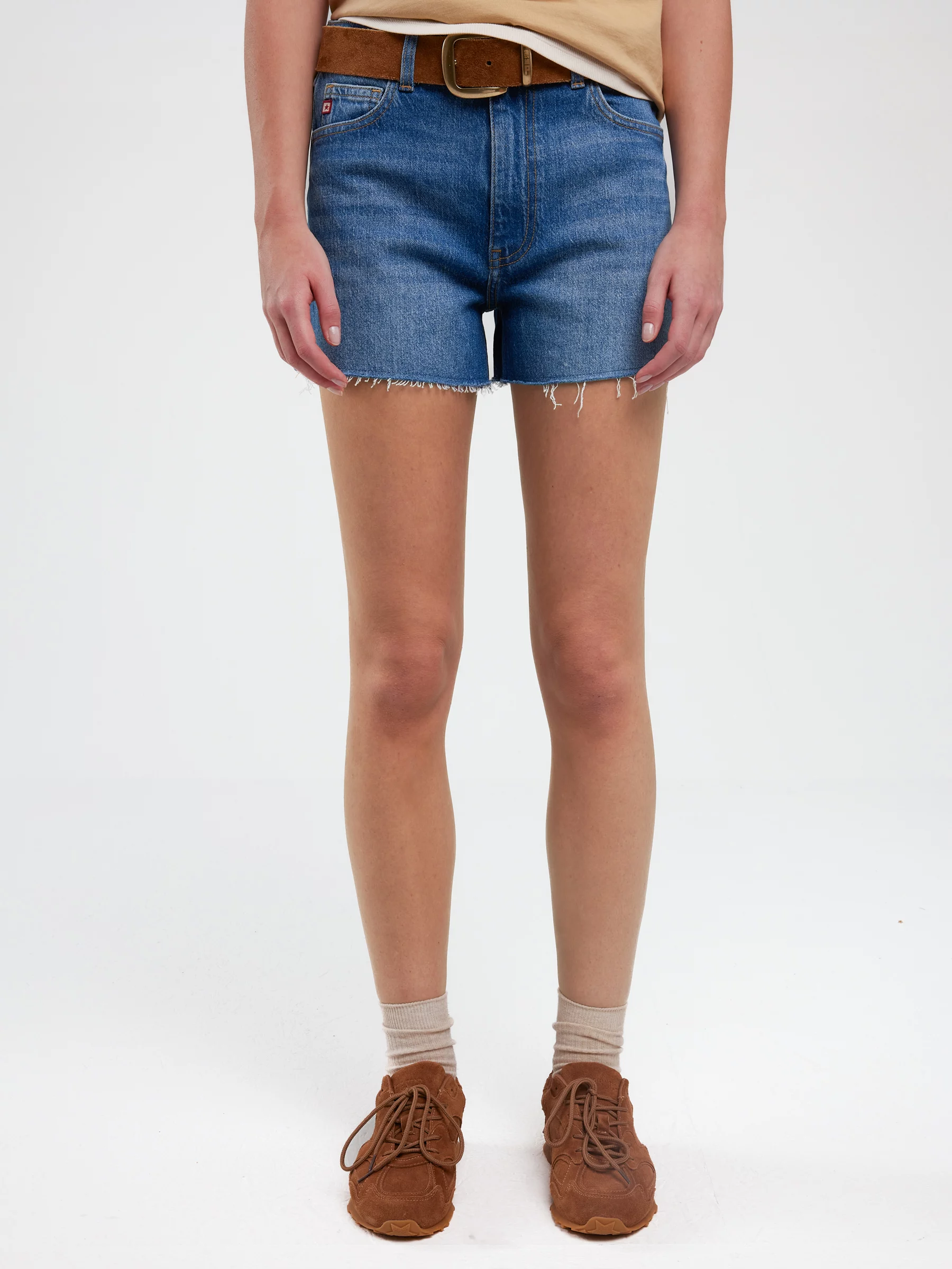 Szorty damskie jeansowe z kolekcji Authentic niebieskie Authentic Girl 369