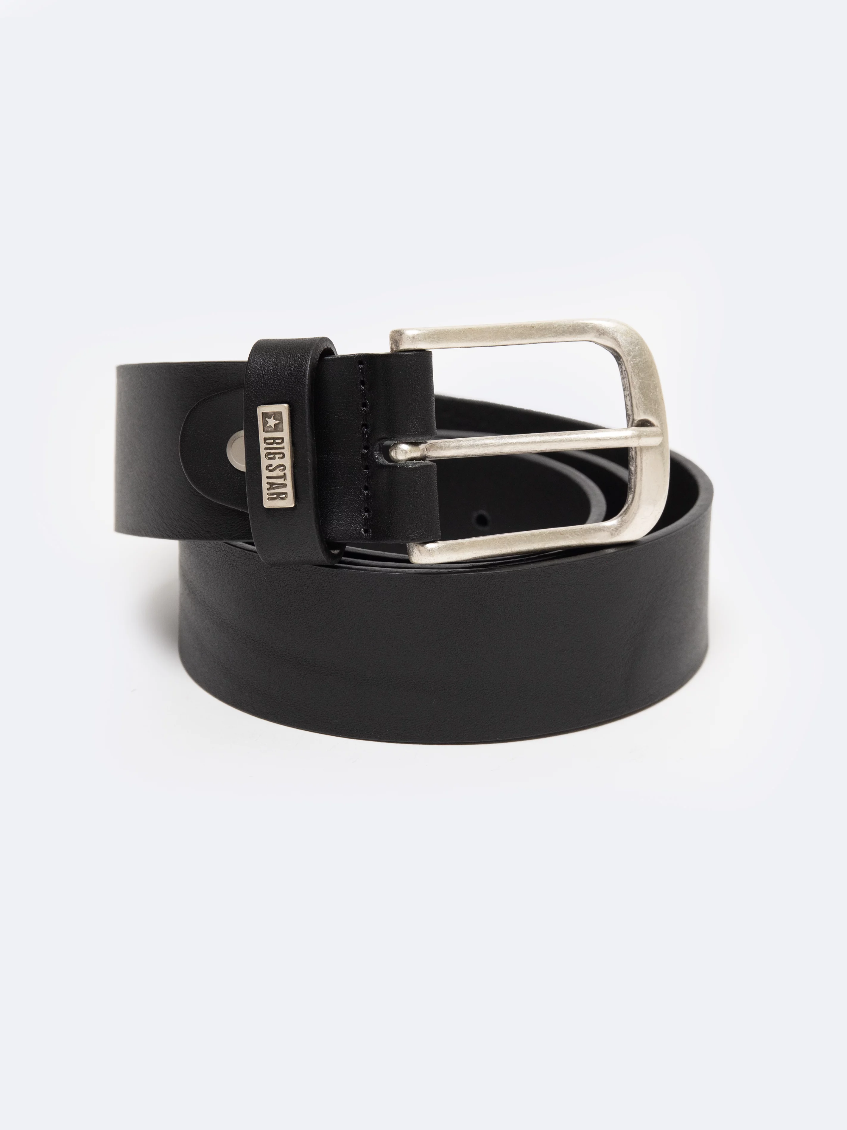 Pasek męski skórzany czarny Pelle 906