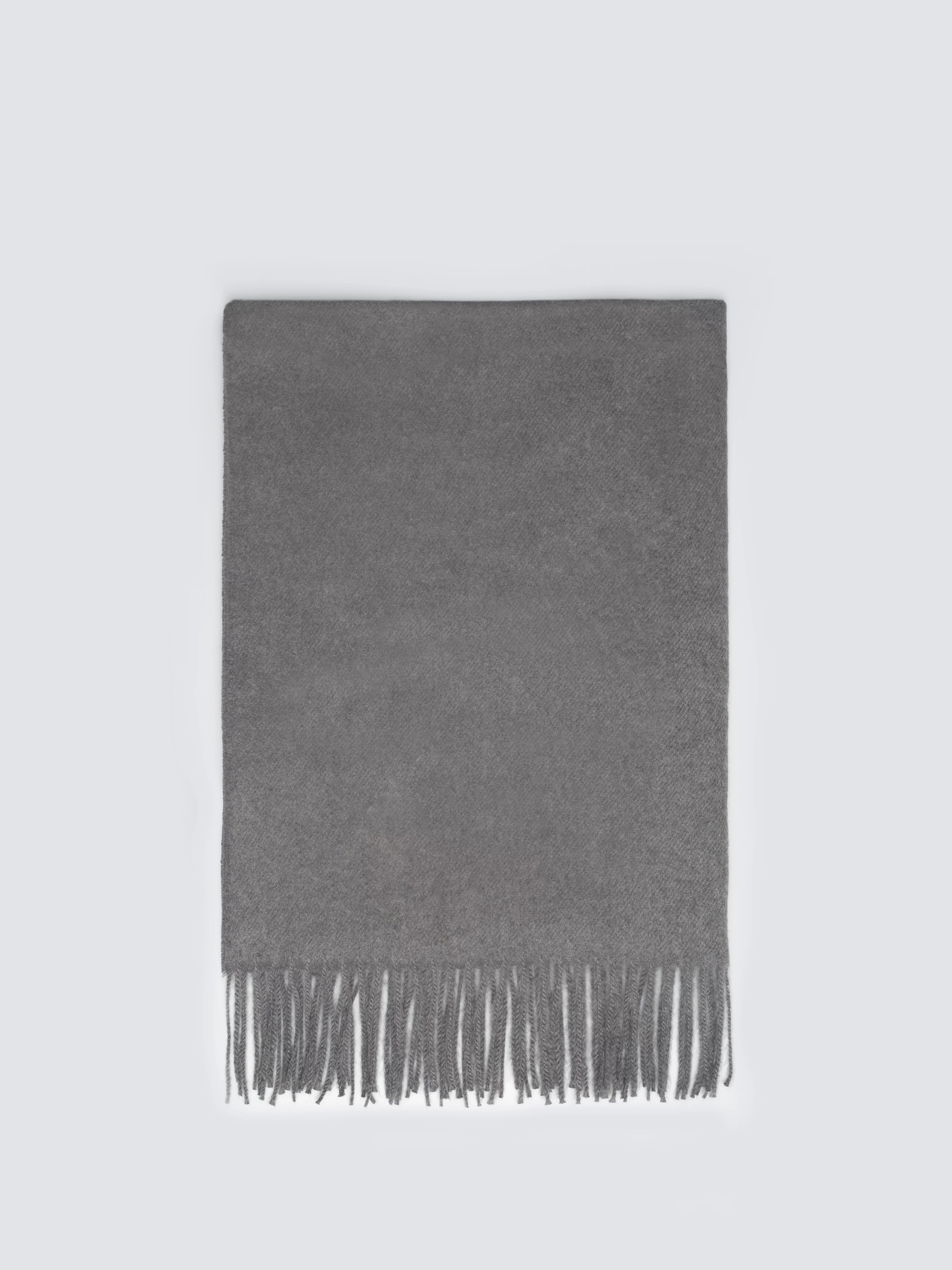 Szal damski z frędzlami szary Herynias 902
