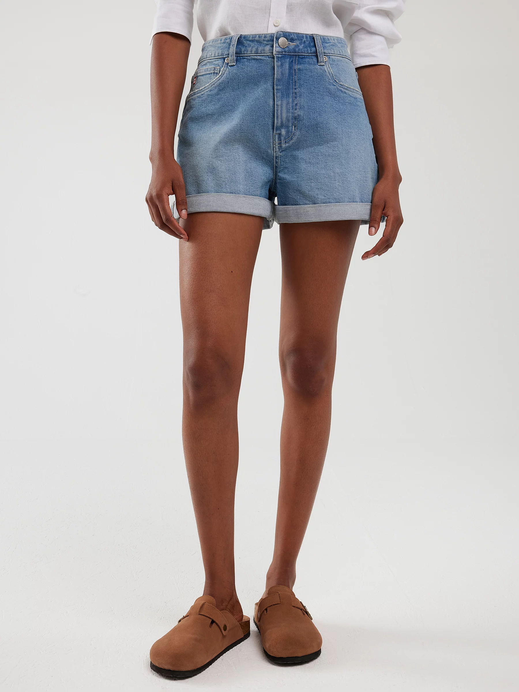 Szorty damskie jeansowe niebieskie Ayako 498