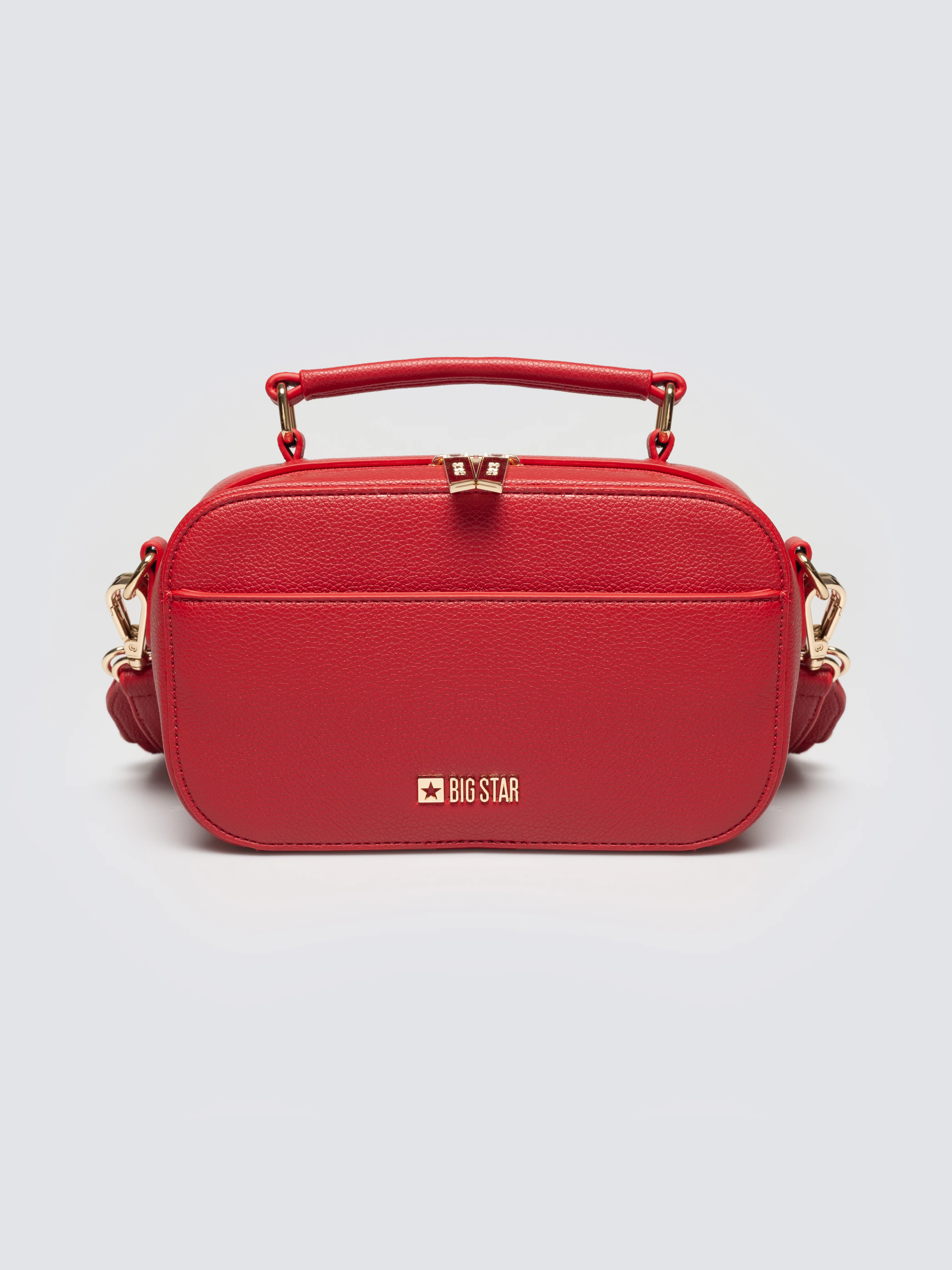 Torebka damska do ręki z dwoma dodatkowymi paskami czerwona Maro 603