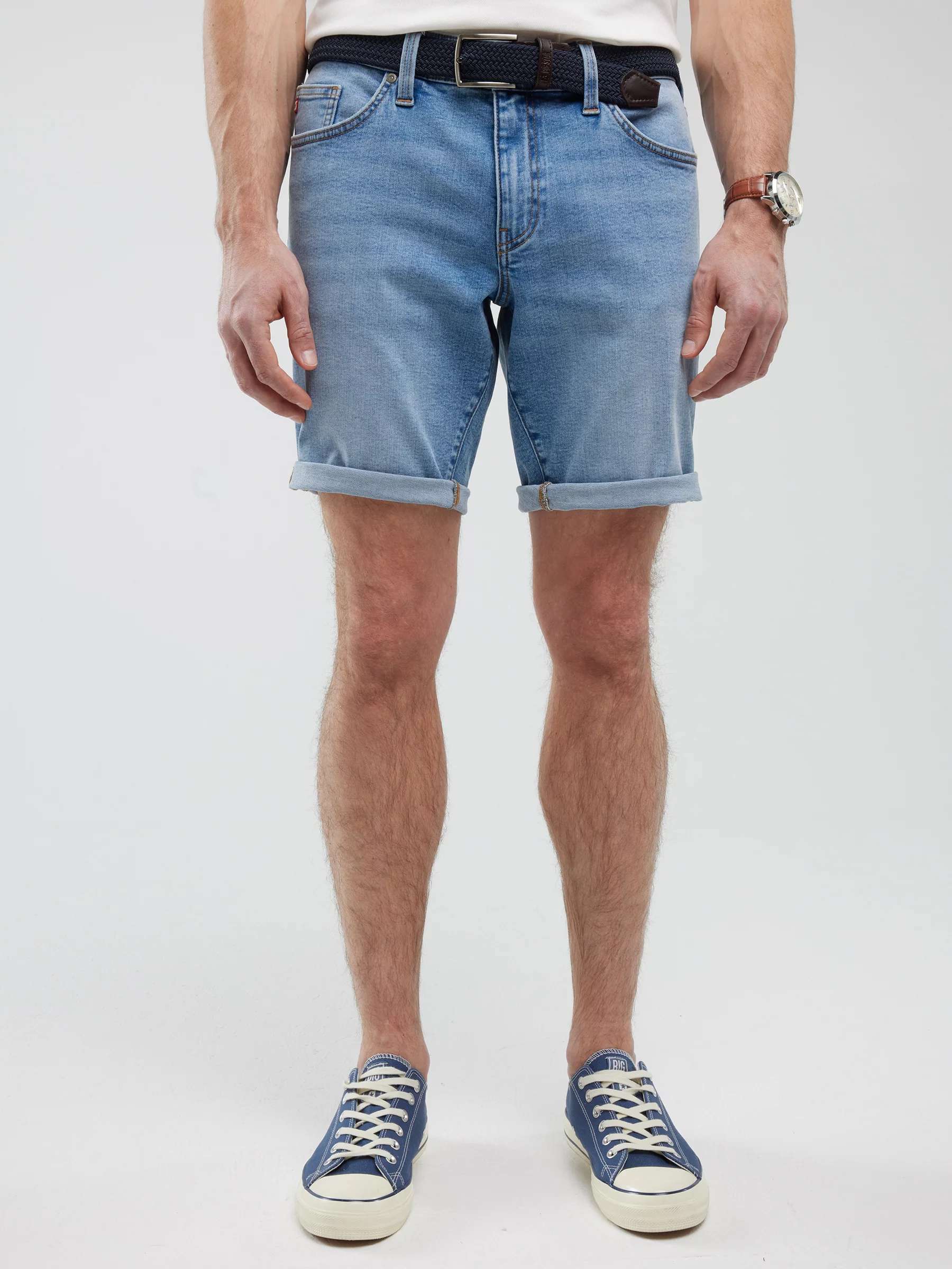 Szorty męskie jeansowe niebieskie Aden 255