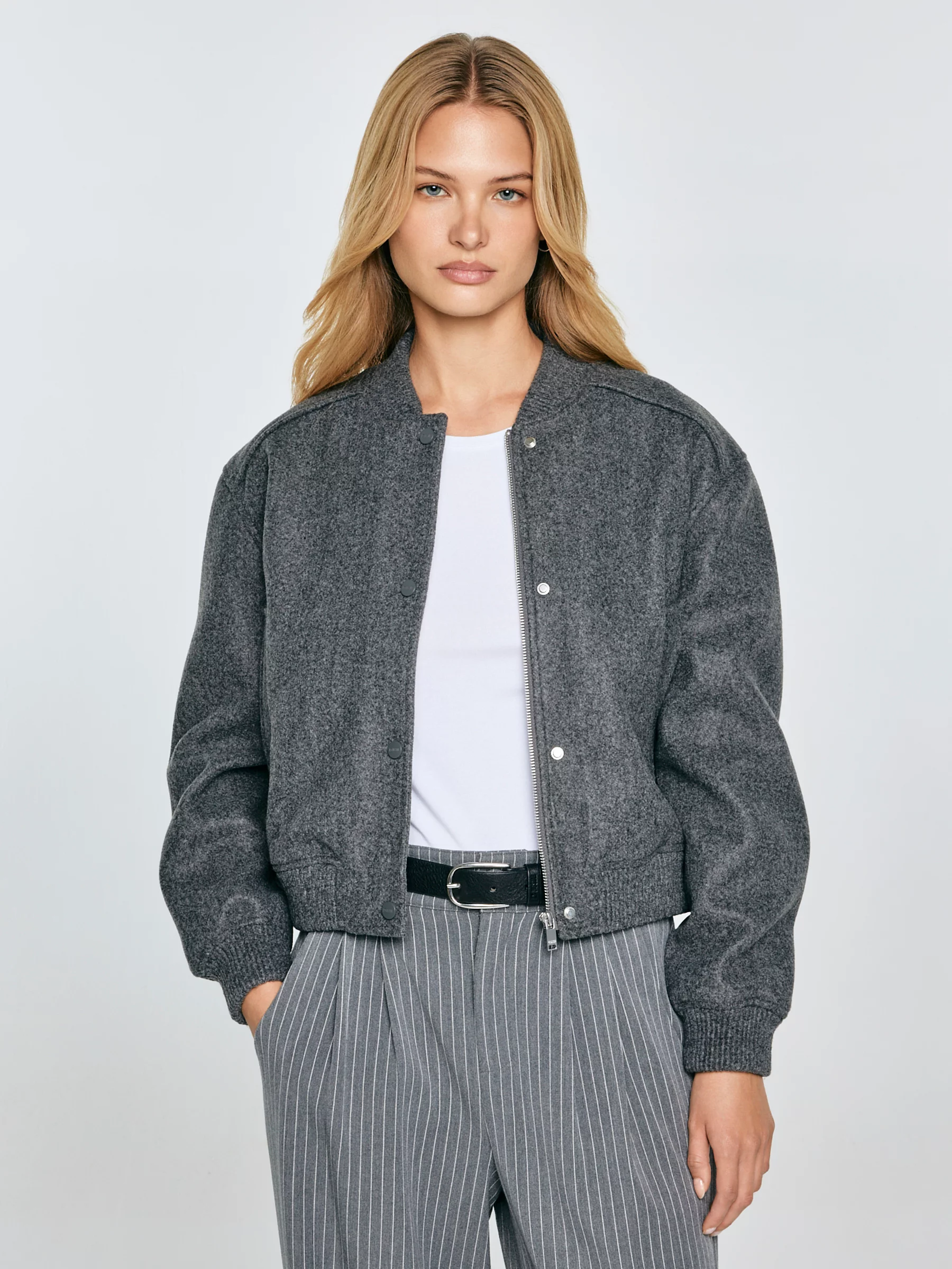 Kurtka damska bomber szara Joesie 902