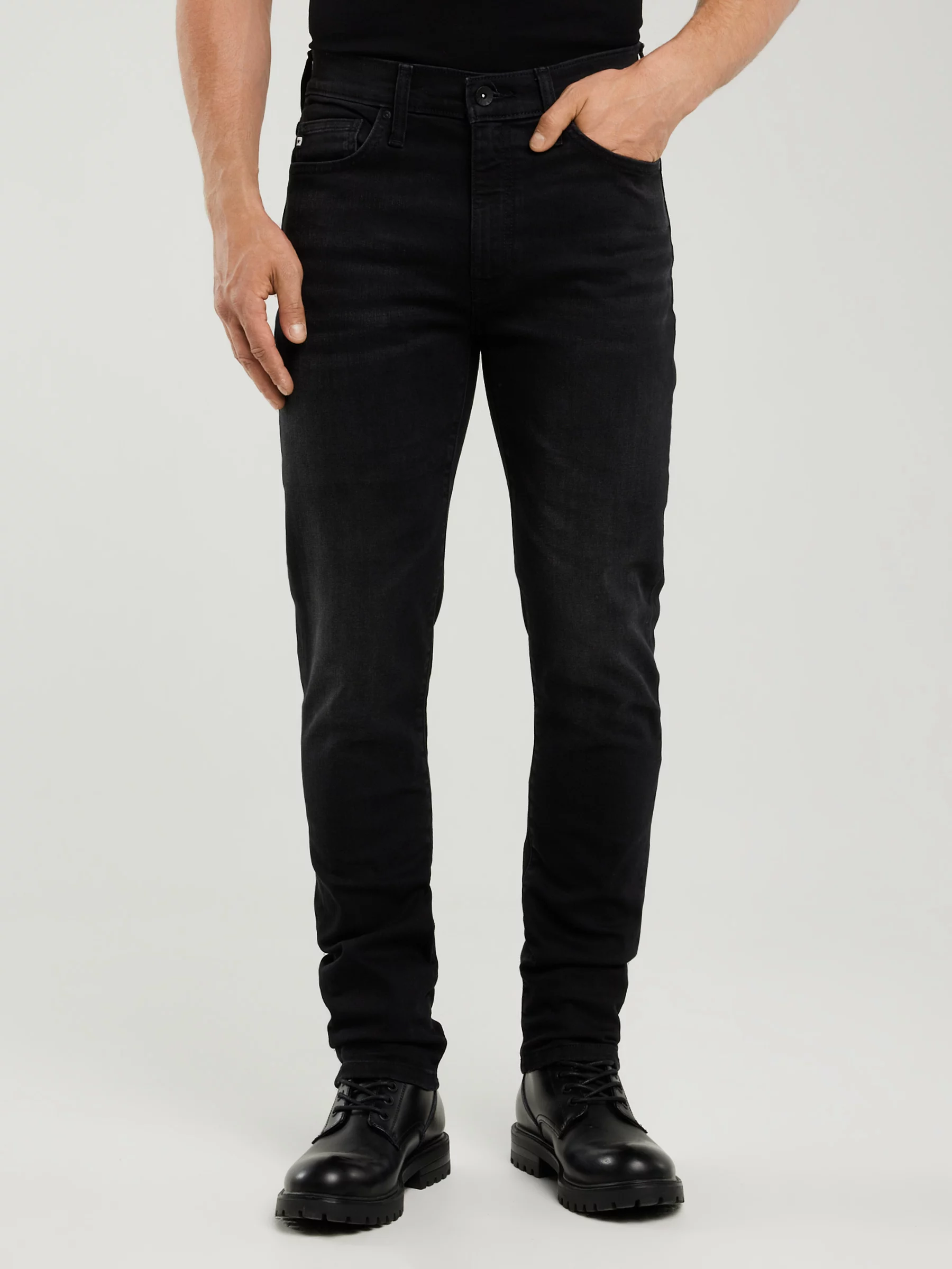 Jeansy męskie czarne Terry Carrot 956