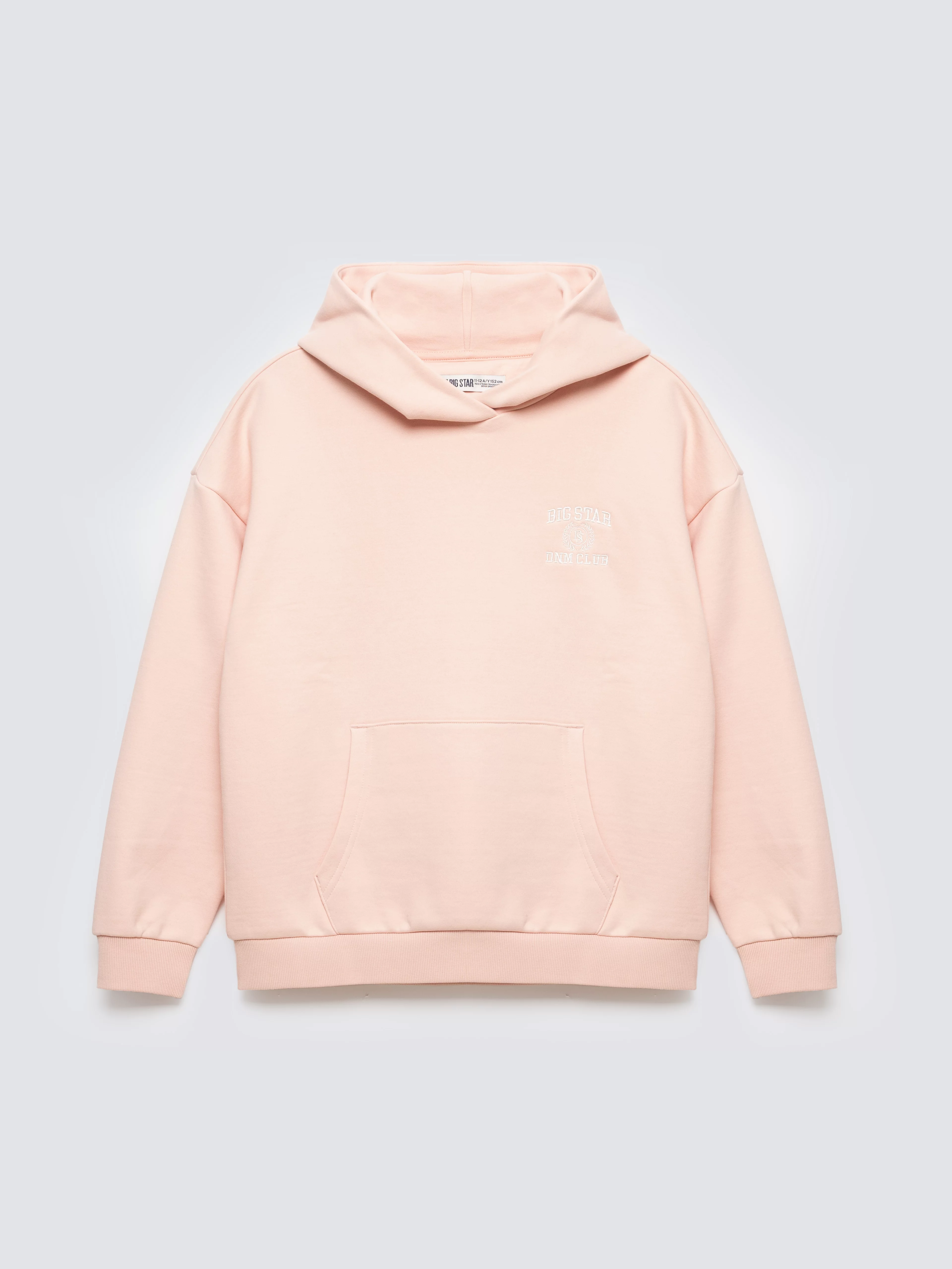 Bluza dziewczęca z kapturem różowa Alana 600