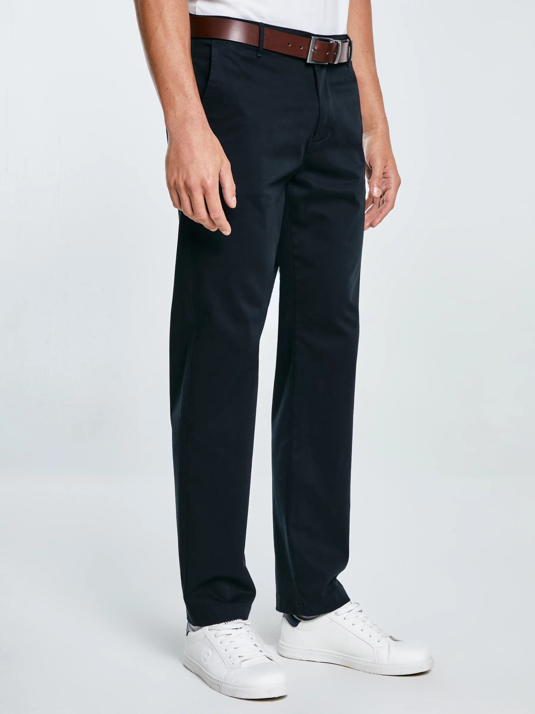 Spodnie męskie chinosy czarne Trevor 906