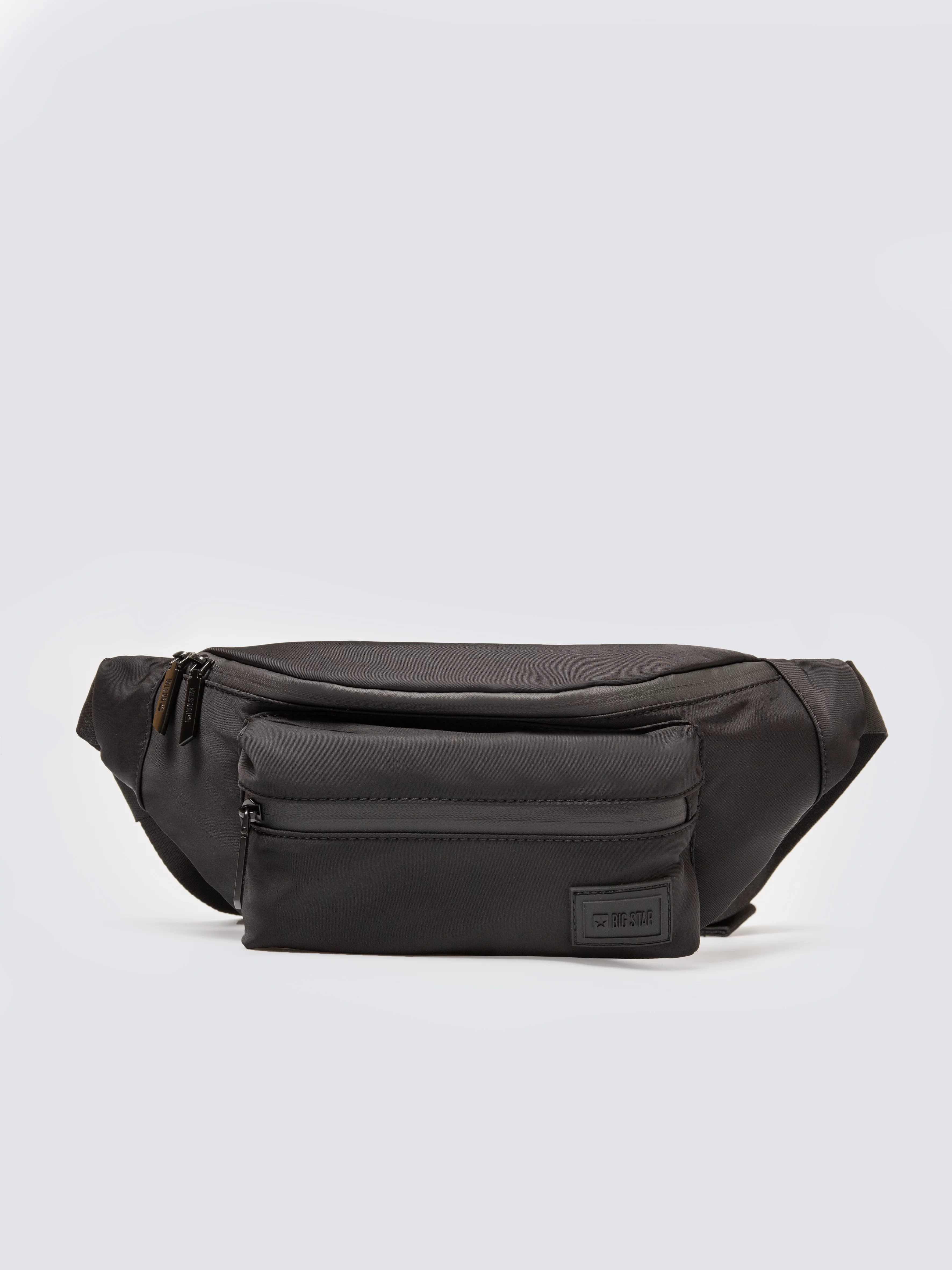 Saszetka męska typu nerka czarna Tizanor 906