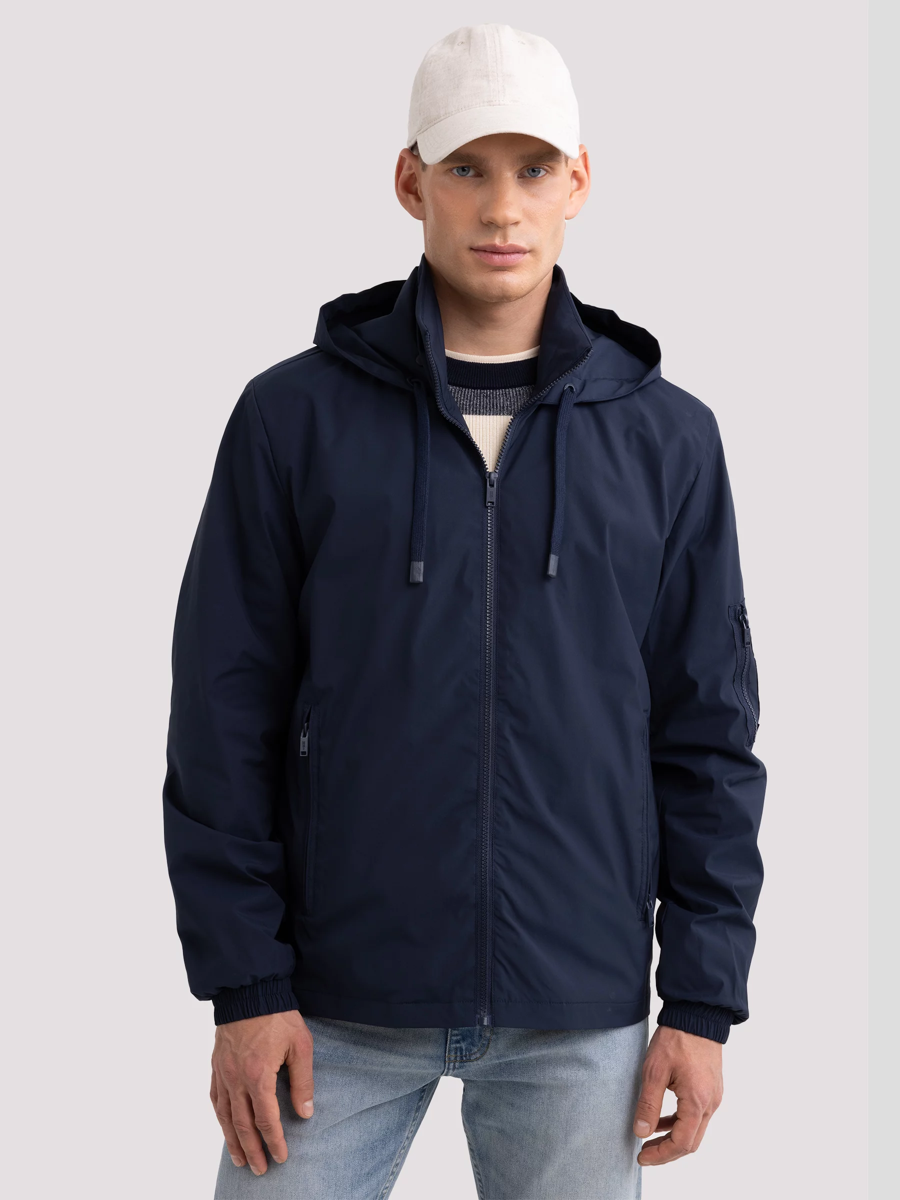 Kurtka męska wiatrówka granatowa Travello 403