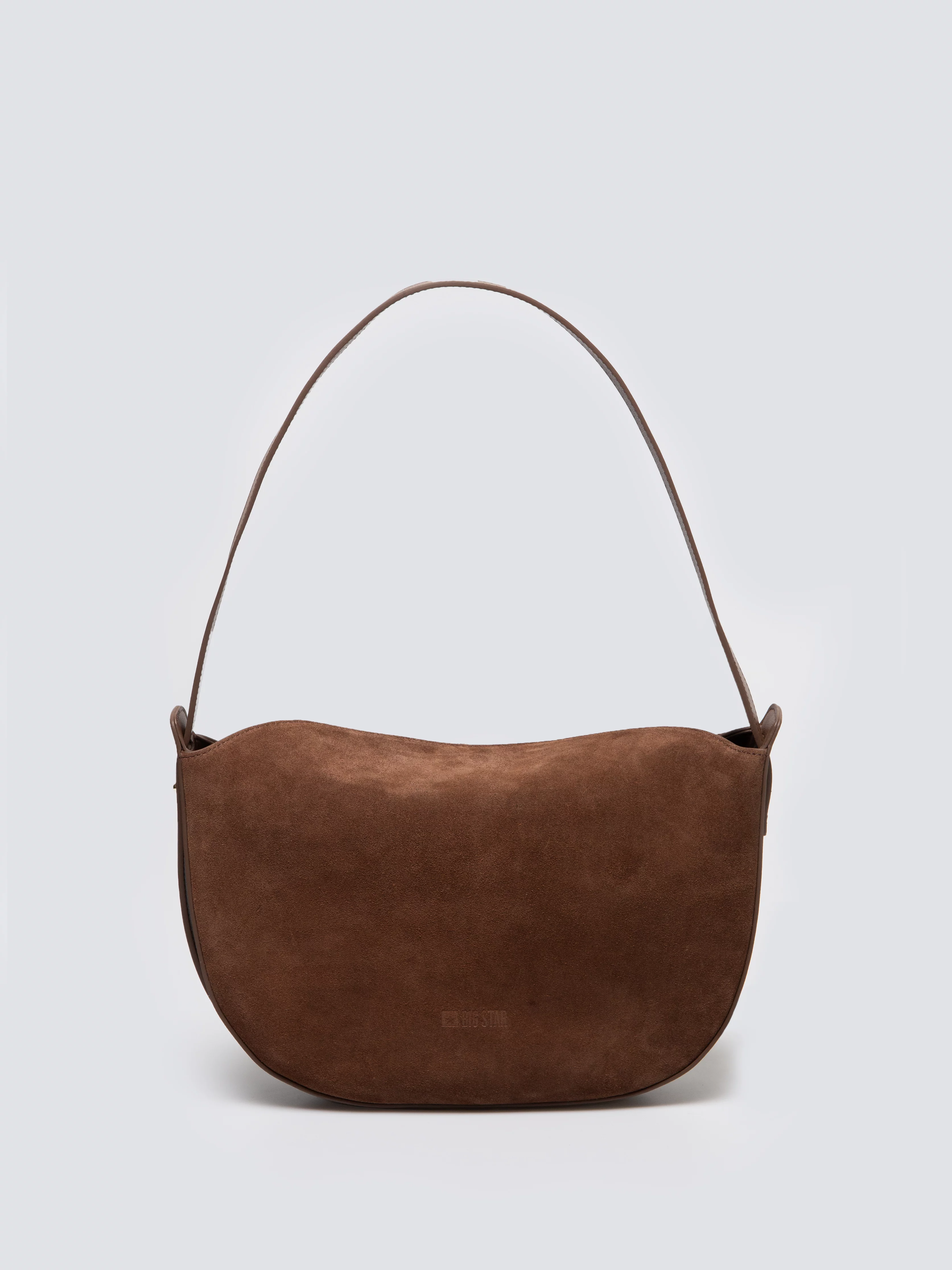 Torebka damska ze skóry naturalnej zamszowej brązowa Kosaka 804