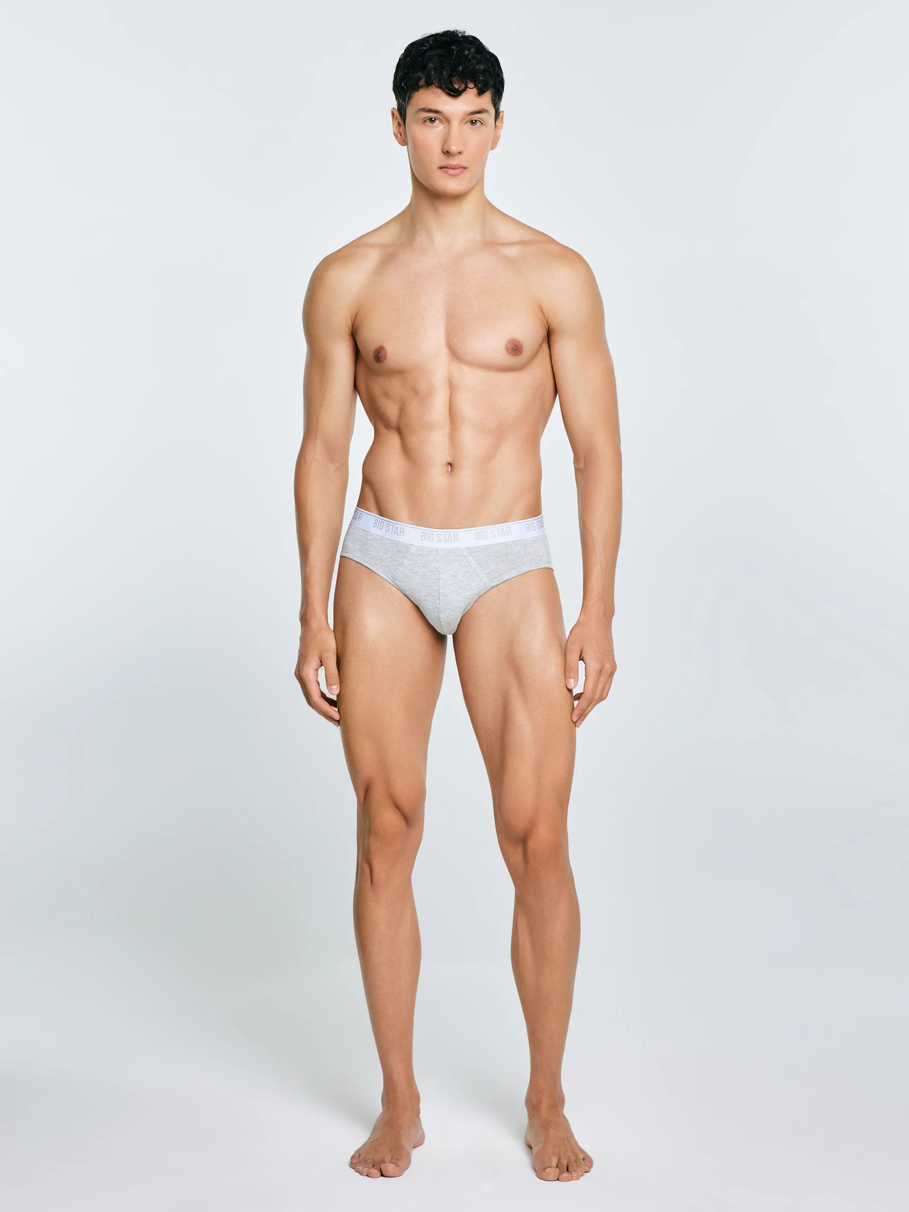 Slipy męskie bawełniane szare Gandalf 901