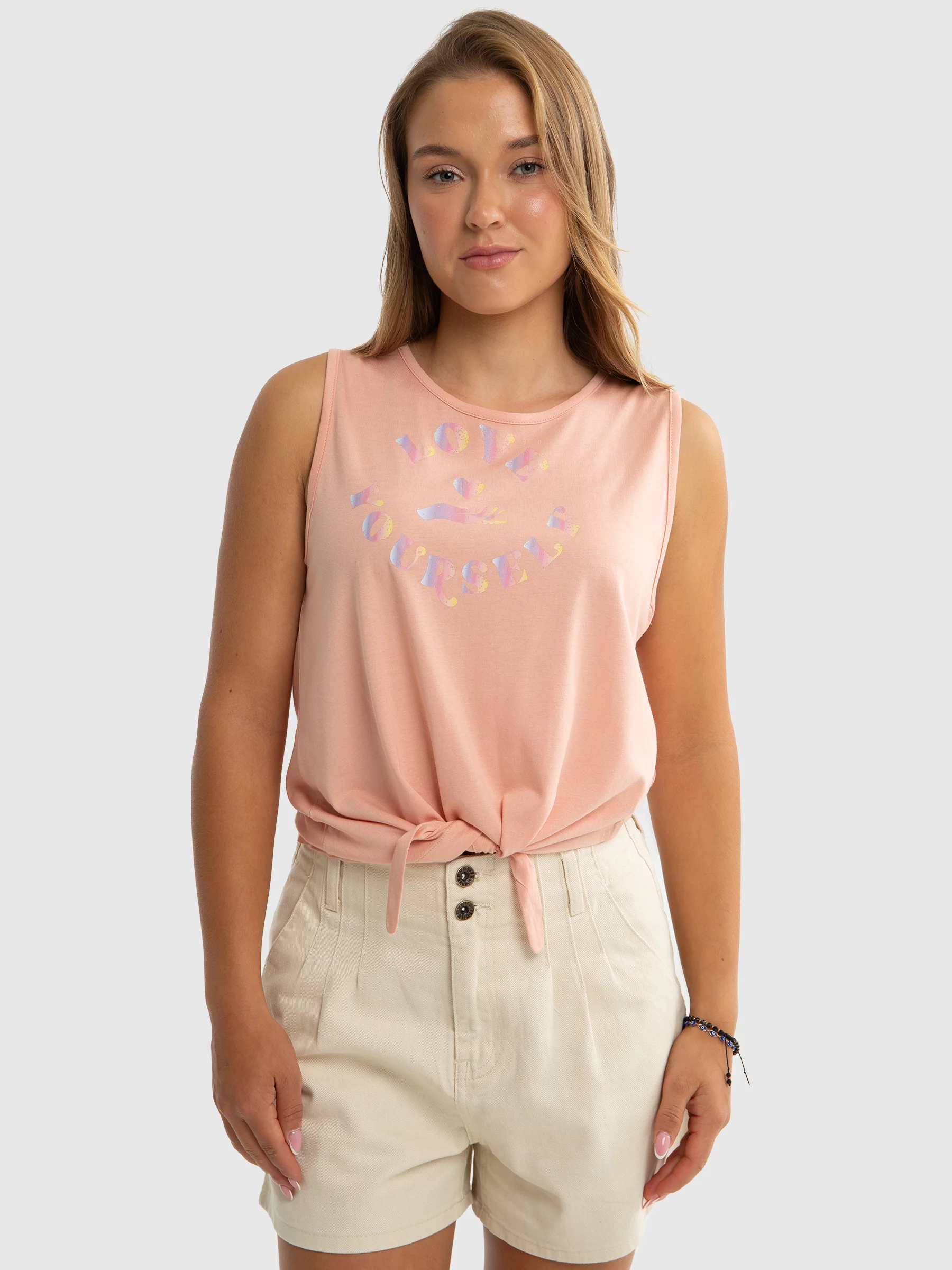 Top dziewczęcy z dzianiny bambusowej różowy Jagienka 702