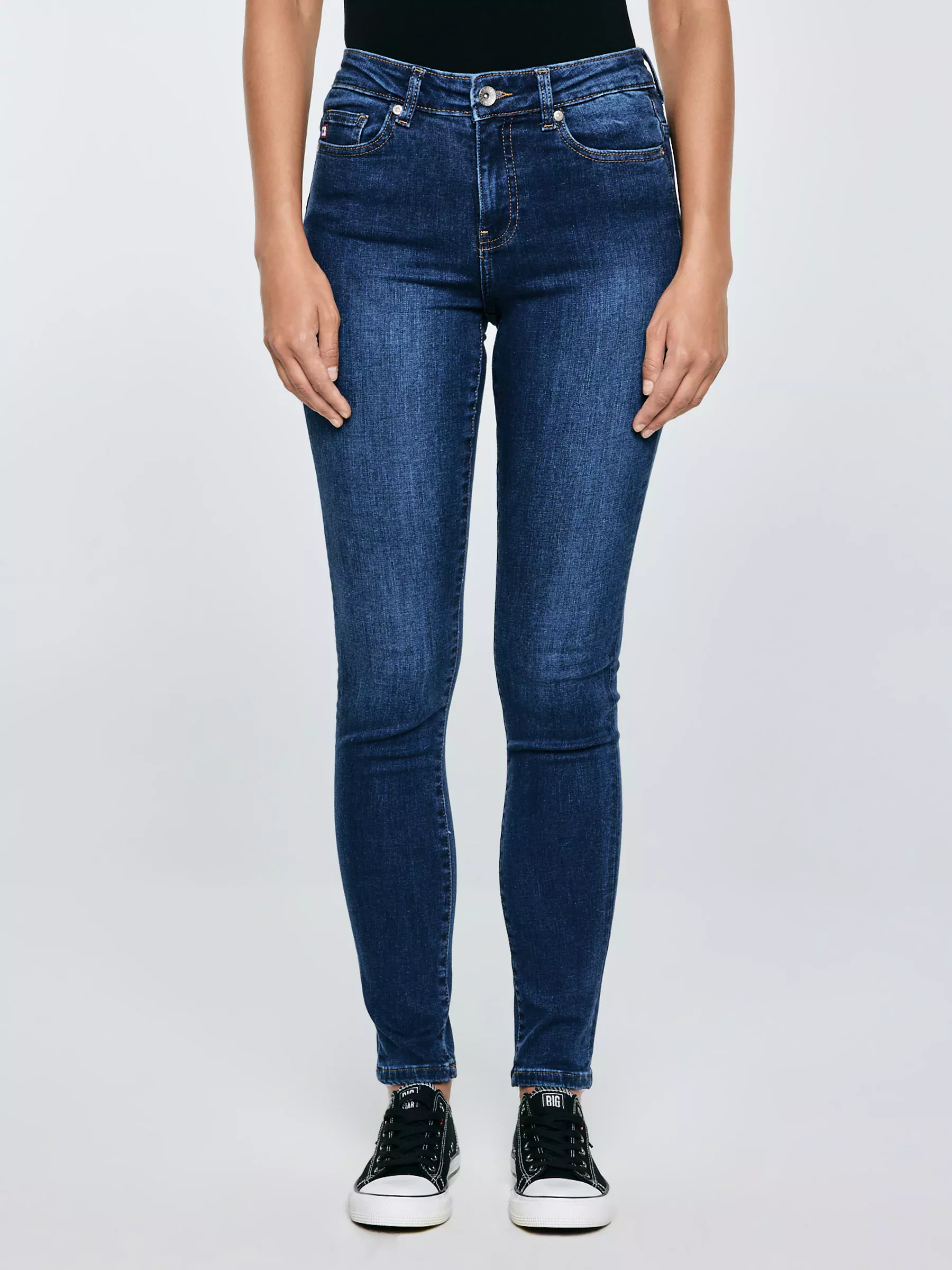 Jeansy damskie skinny niebieskie Adela 358