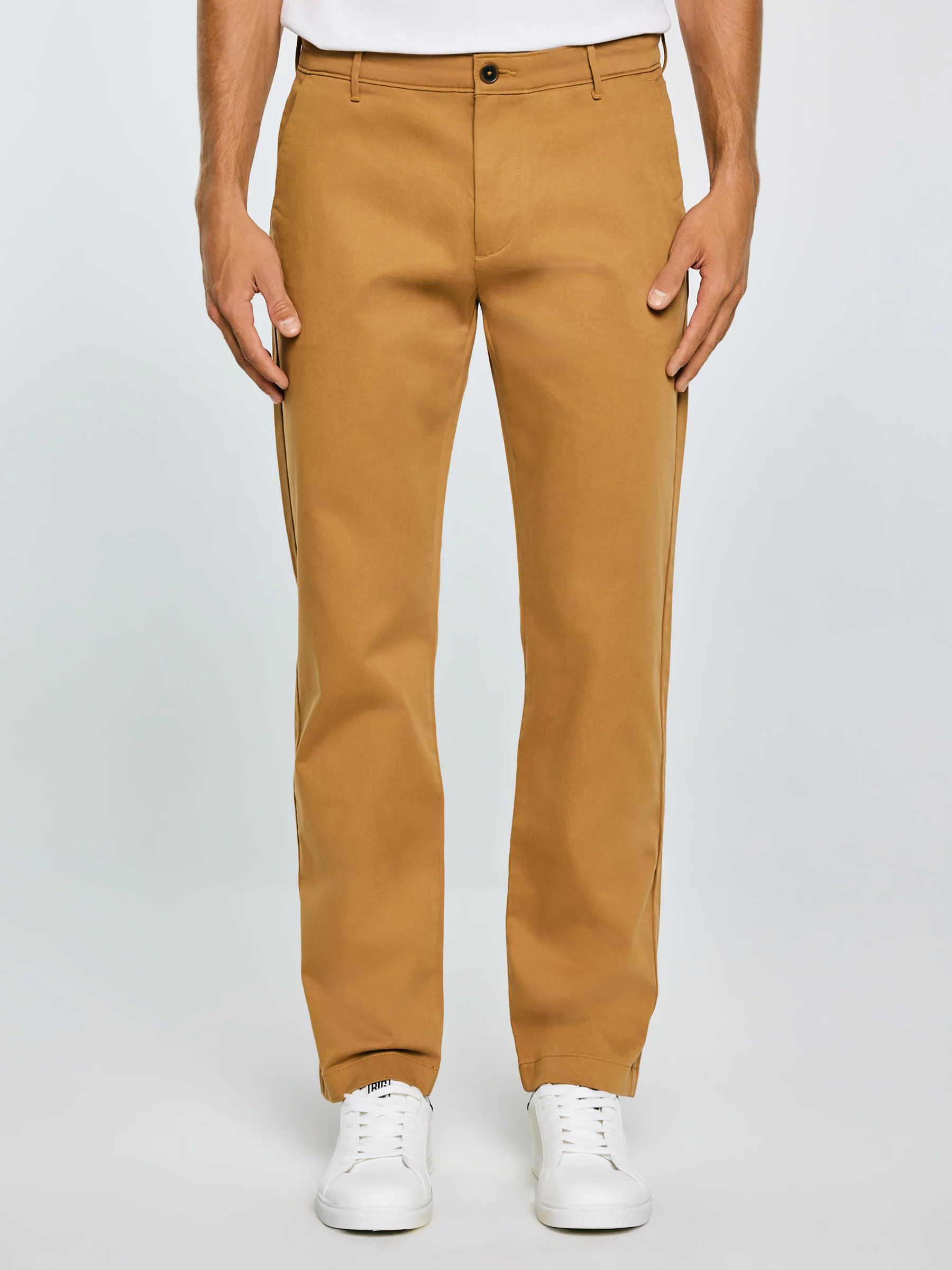 Spodnie męskie chinosy brązowe Trevor 802