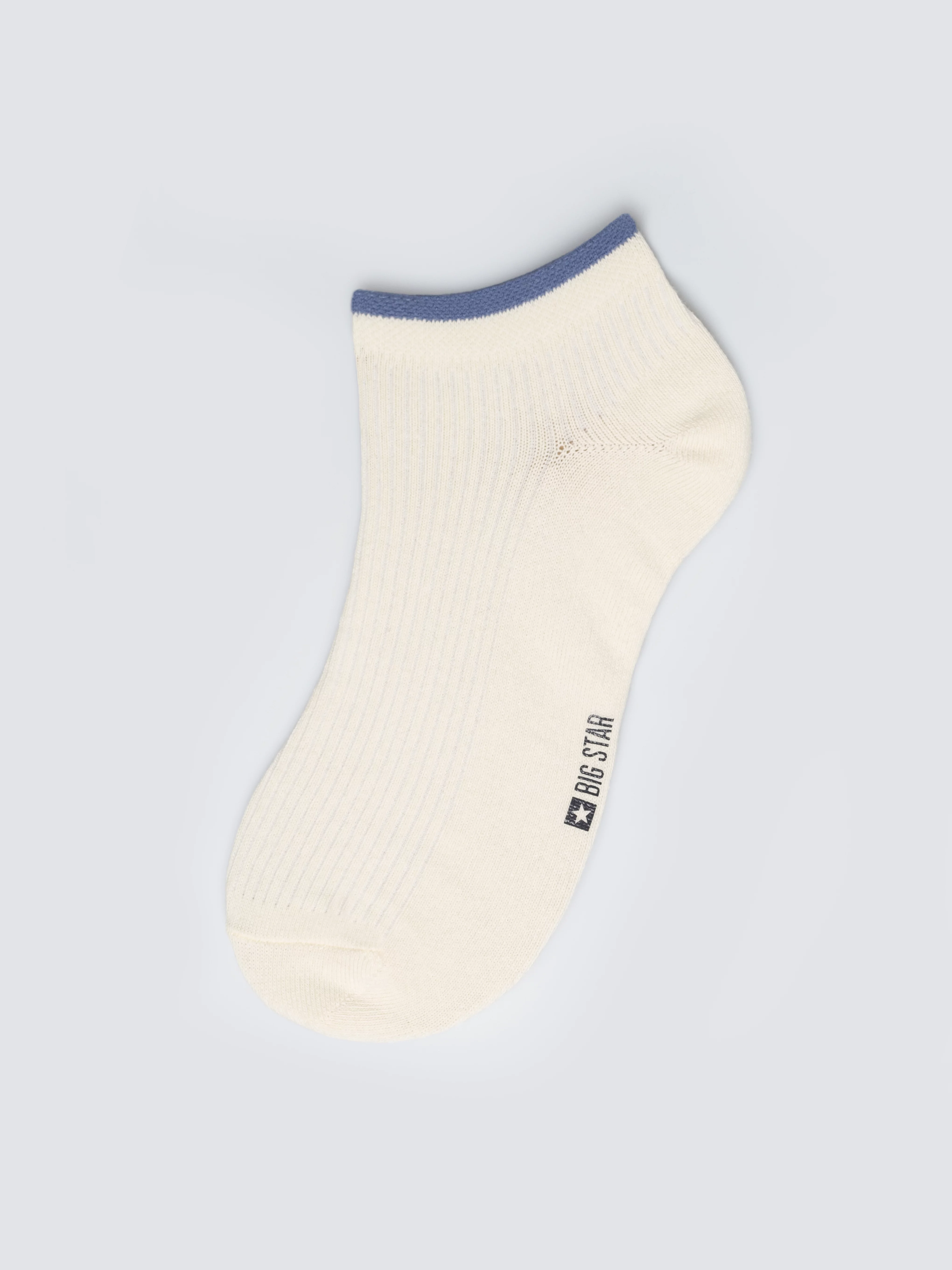 Stopki męskie w prążek białe Arnold 100