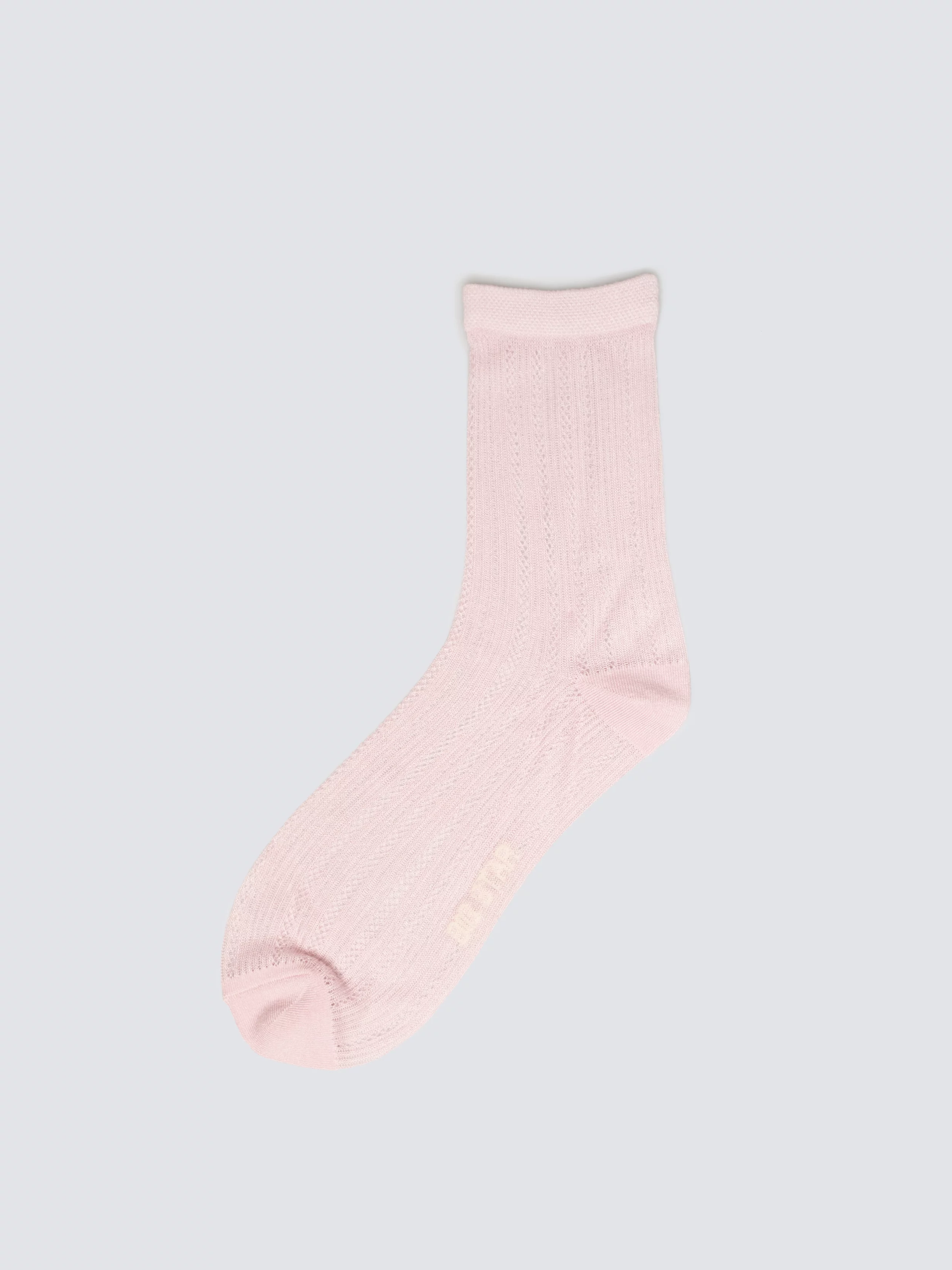 Skarpety damskie ażurowe z wizkozy różowe Holy 600