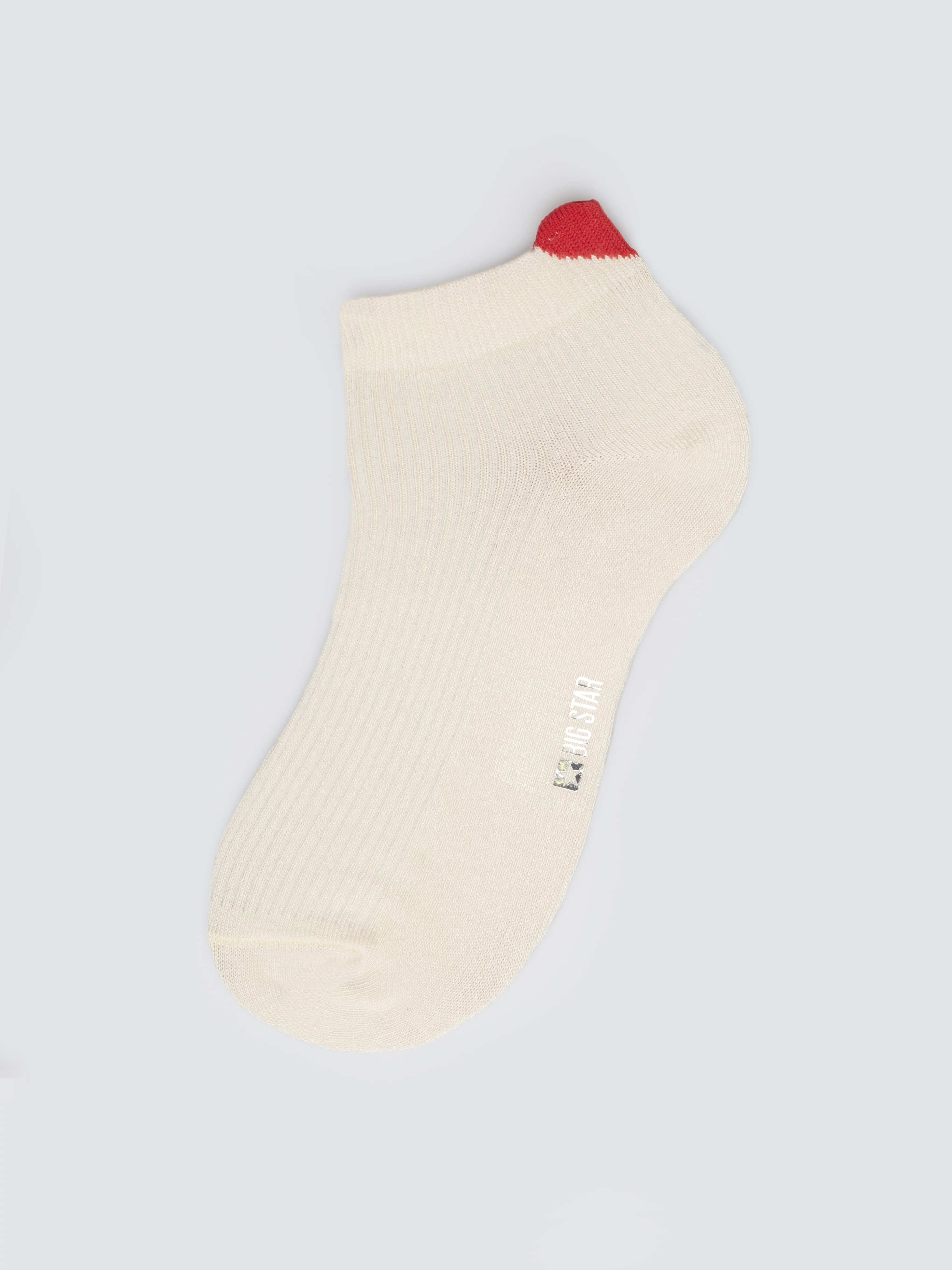 Stopki damskie z wiskozy z sercem białe Lovelia 100