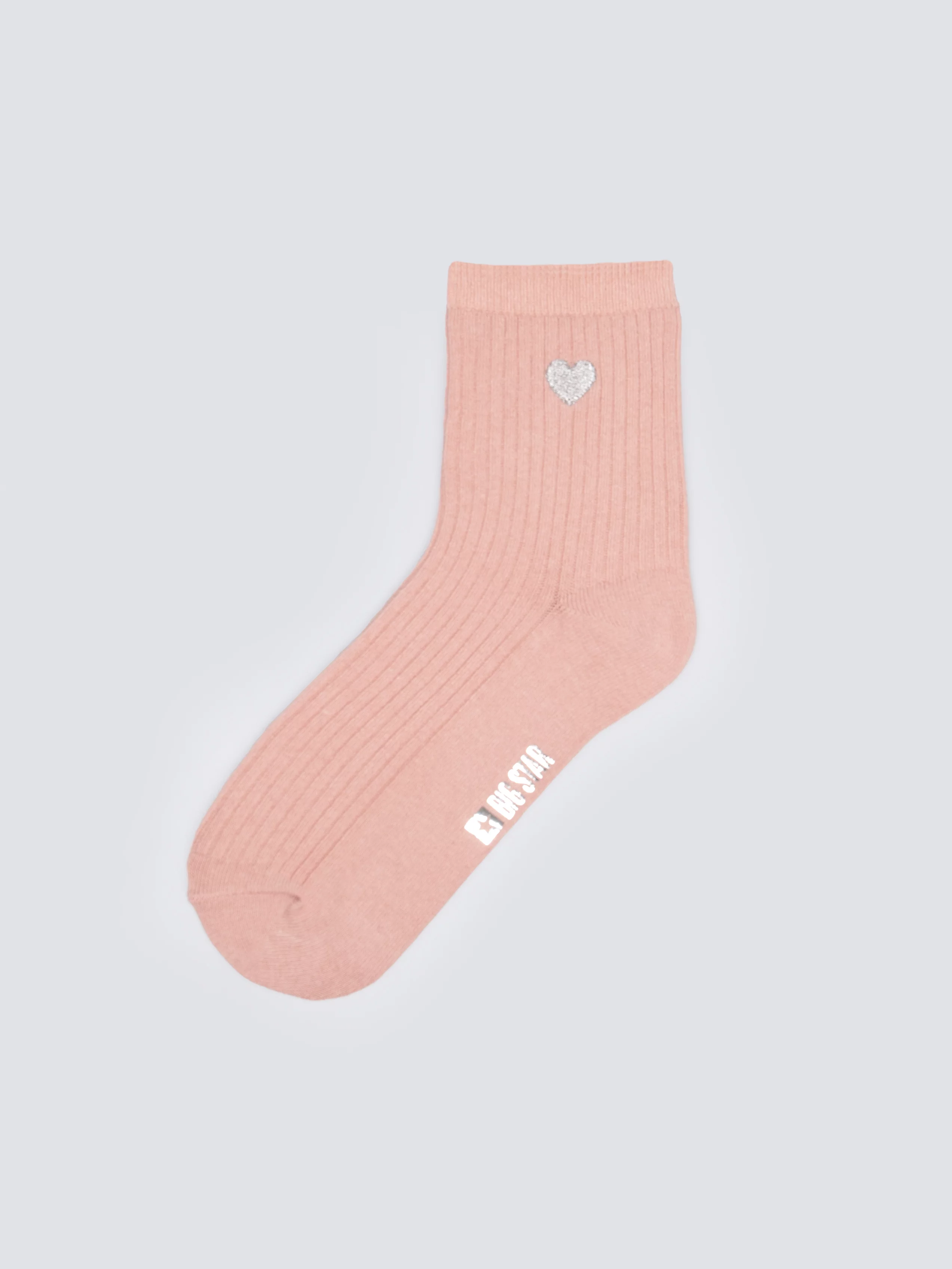 Skarpety damskie prążkowane różowe Sonja 600