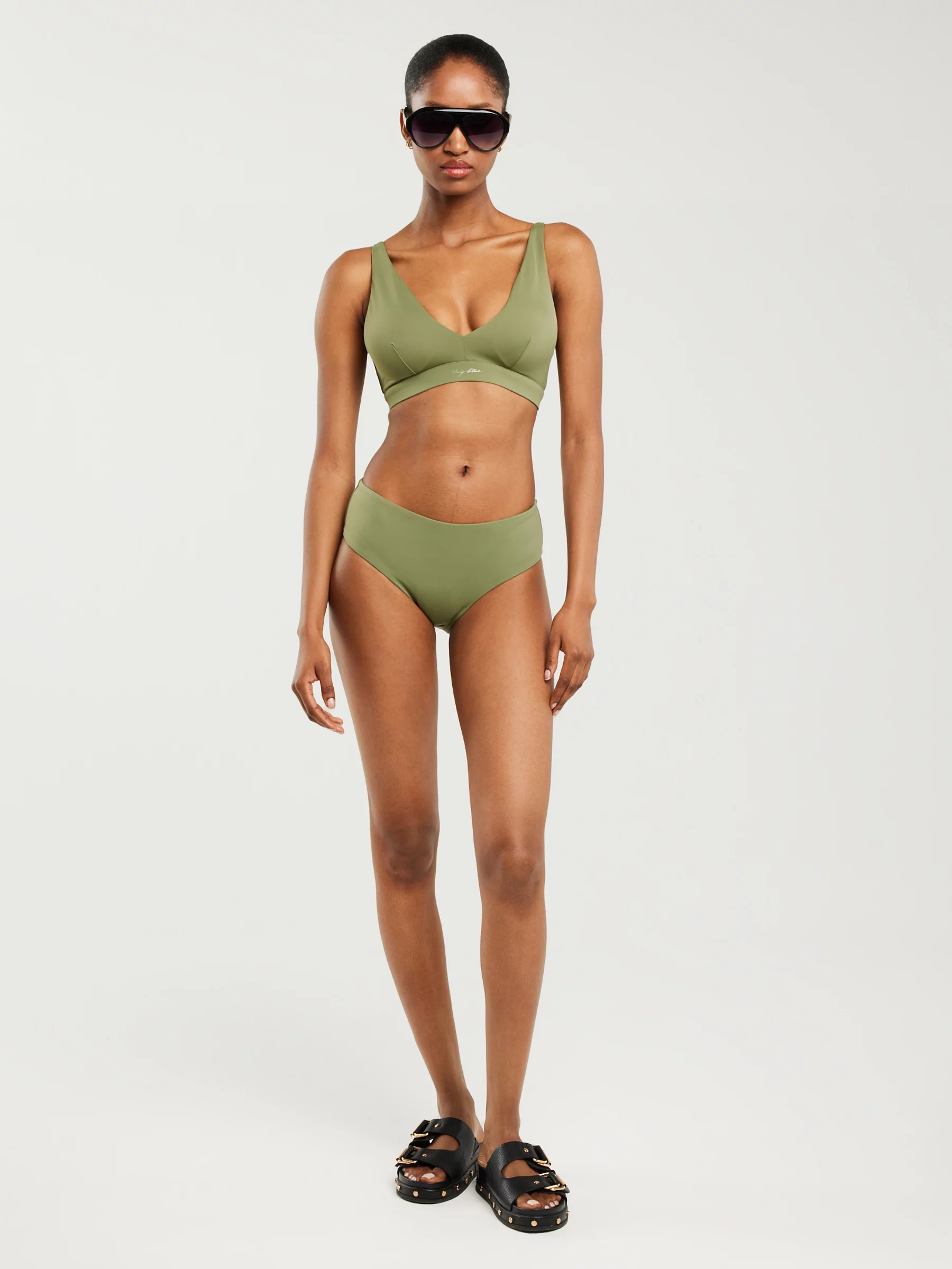 Dół od kostiumu kąpielowego khaki Morrasa 303