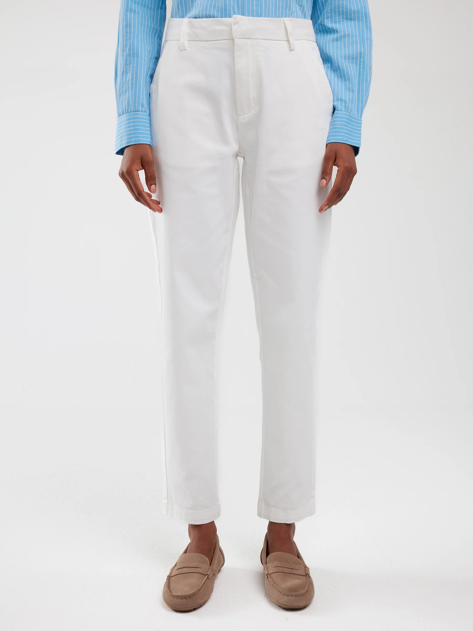 Spodnie damskie chinosy białe Danasi 101