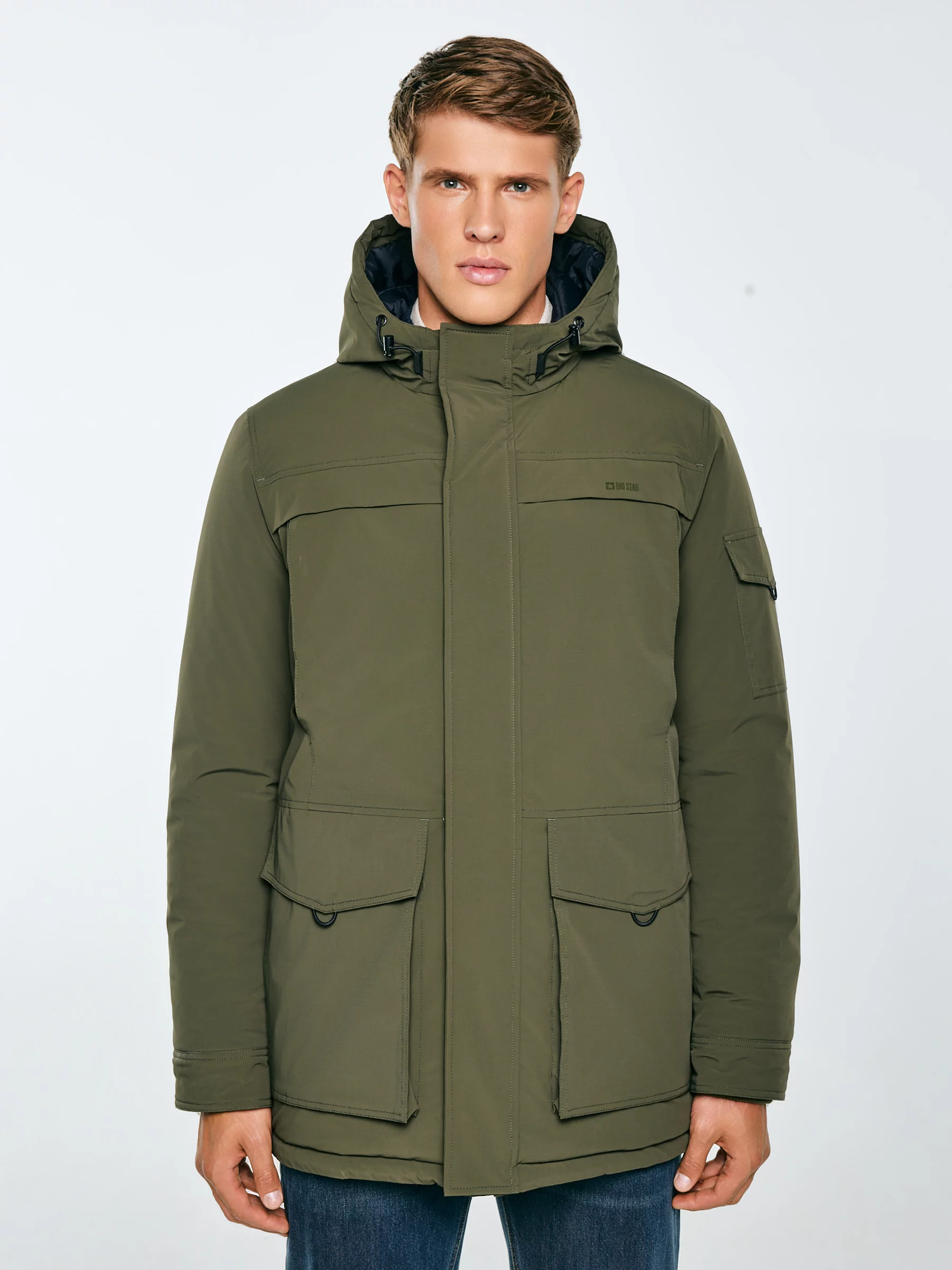 Kurtka męska z wypełnieniem khaki Lob 303