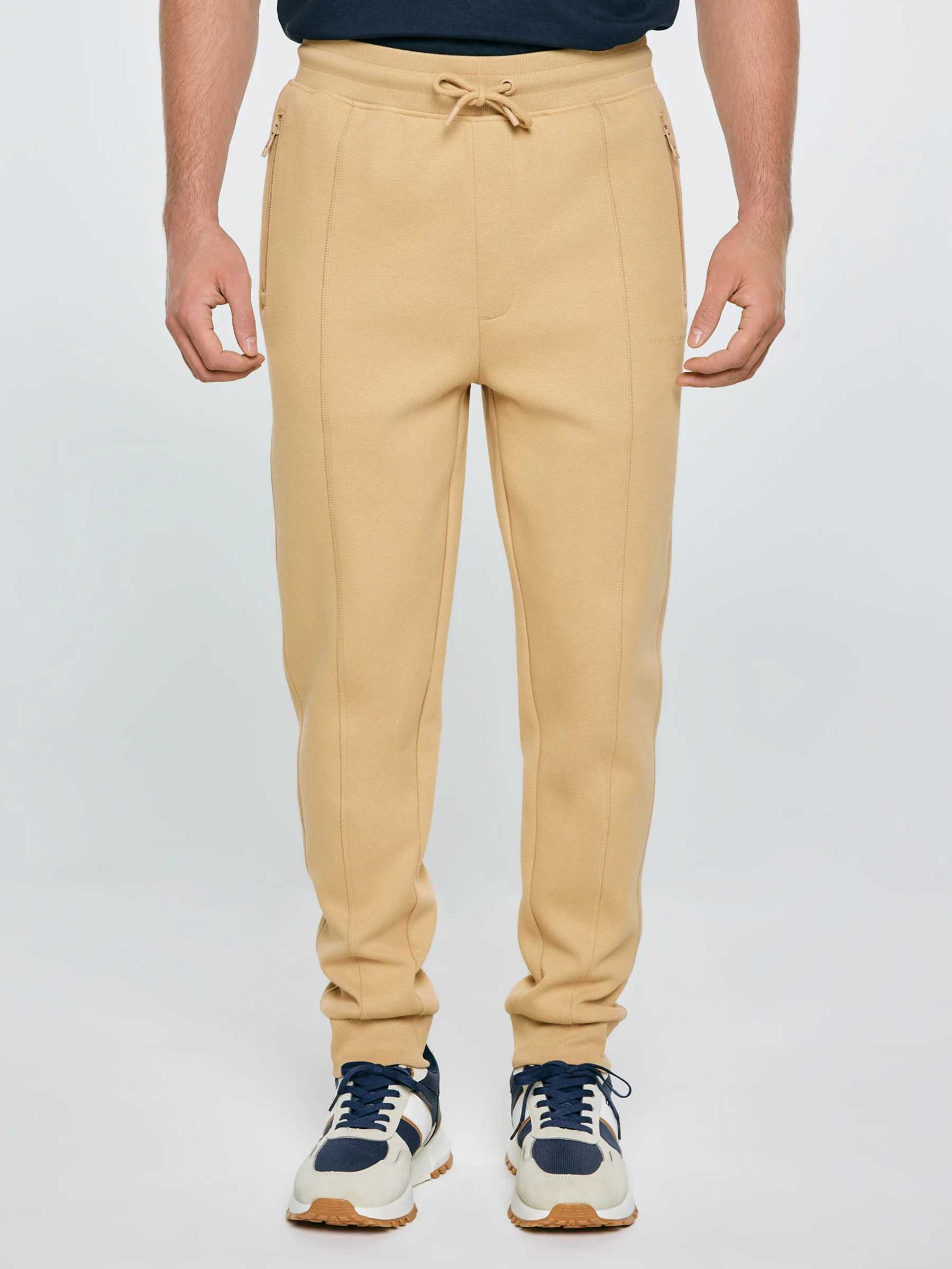 Spodnie męskie dresowe beżowe Wladorp 801