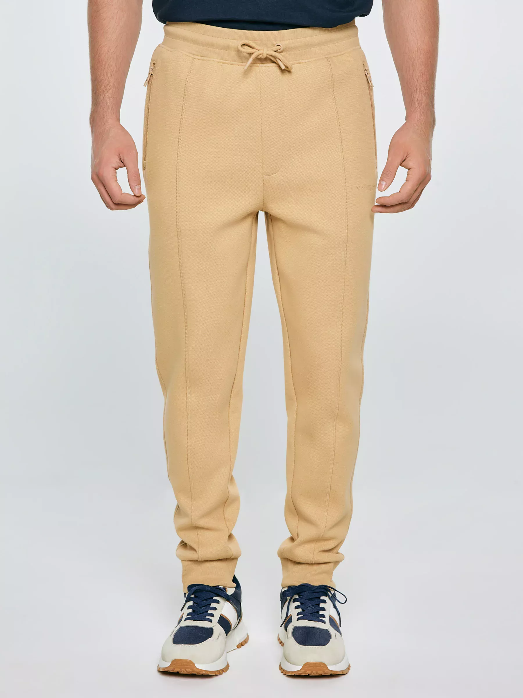 Spodnie męskie dresowe beżowe Wladorp 801