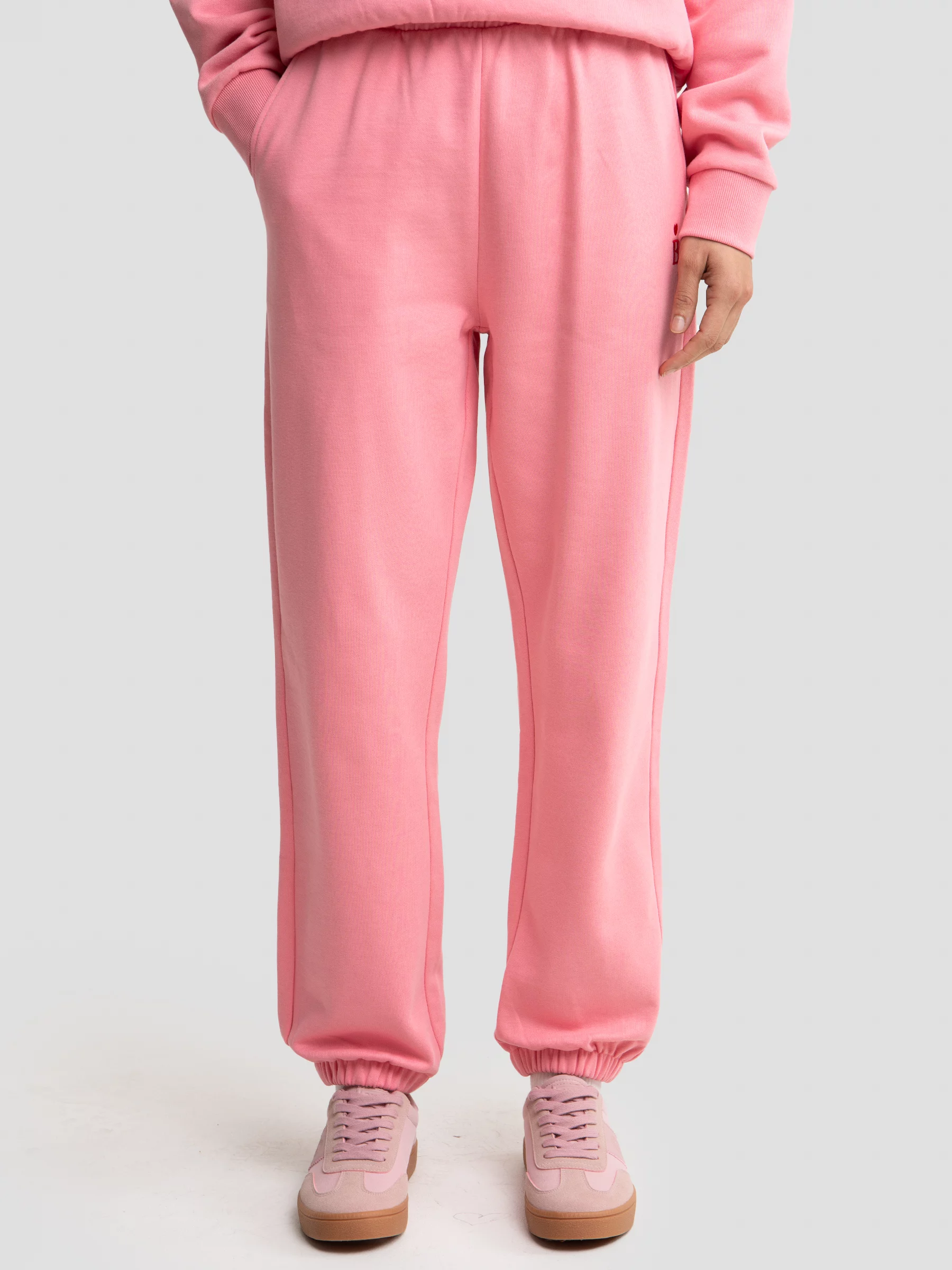 Spodnie damskie dresowe różowe Frejap 600